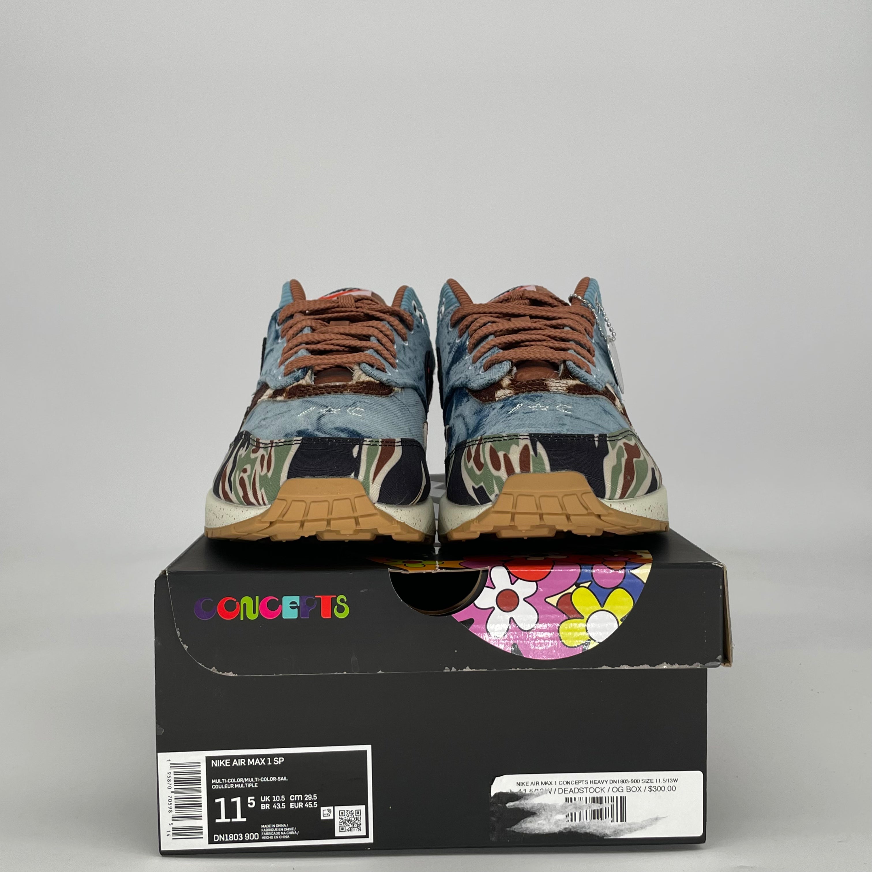 NIKE AIR MAX 1 CONCEPTS HEAVY DN1803-900 SIZE 11.5/13W