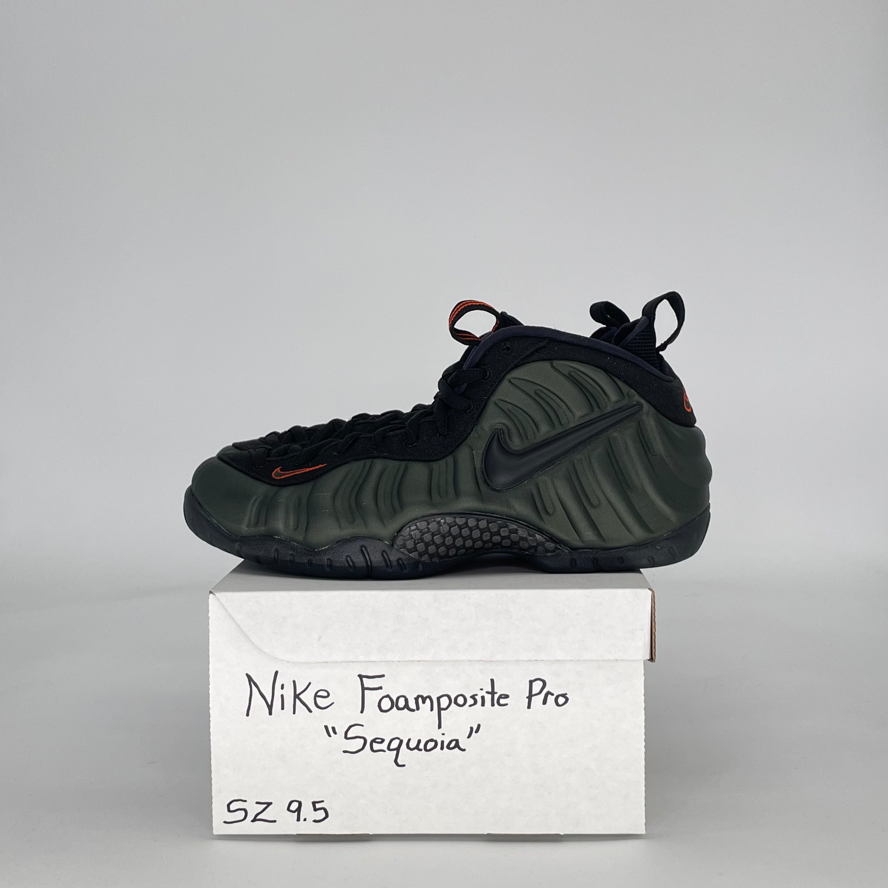 NIKE AIR FOAMPOSITE PRO SEQUOIA 624041-304 SIZE 9.5/11W