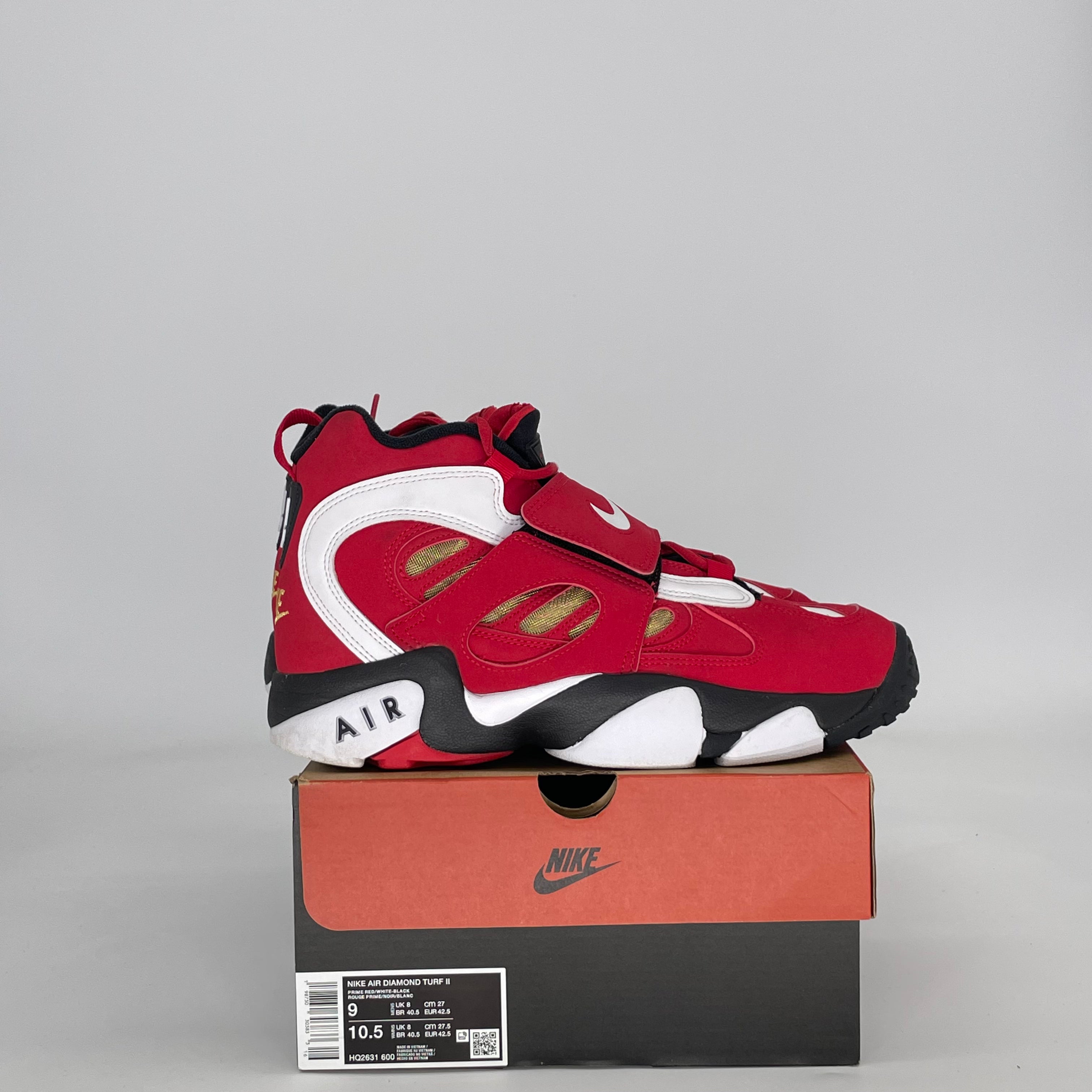 NIKE AIR DIAMOND TURF 2 RED GOLD (2026) HQ2631-600 SIZE 9/10.5W