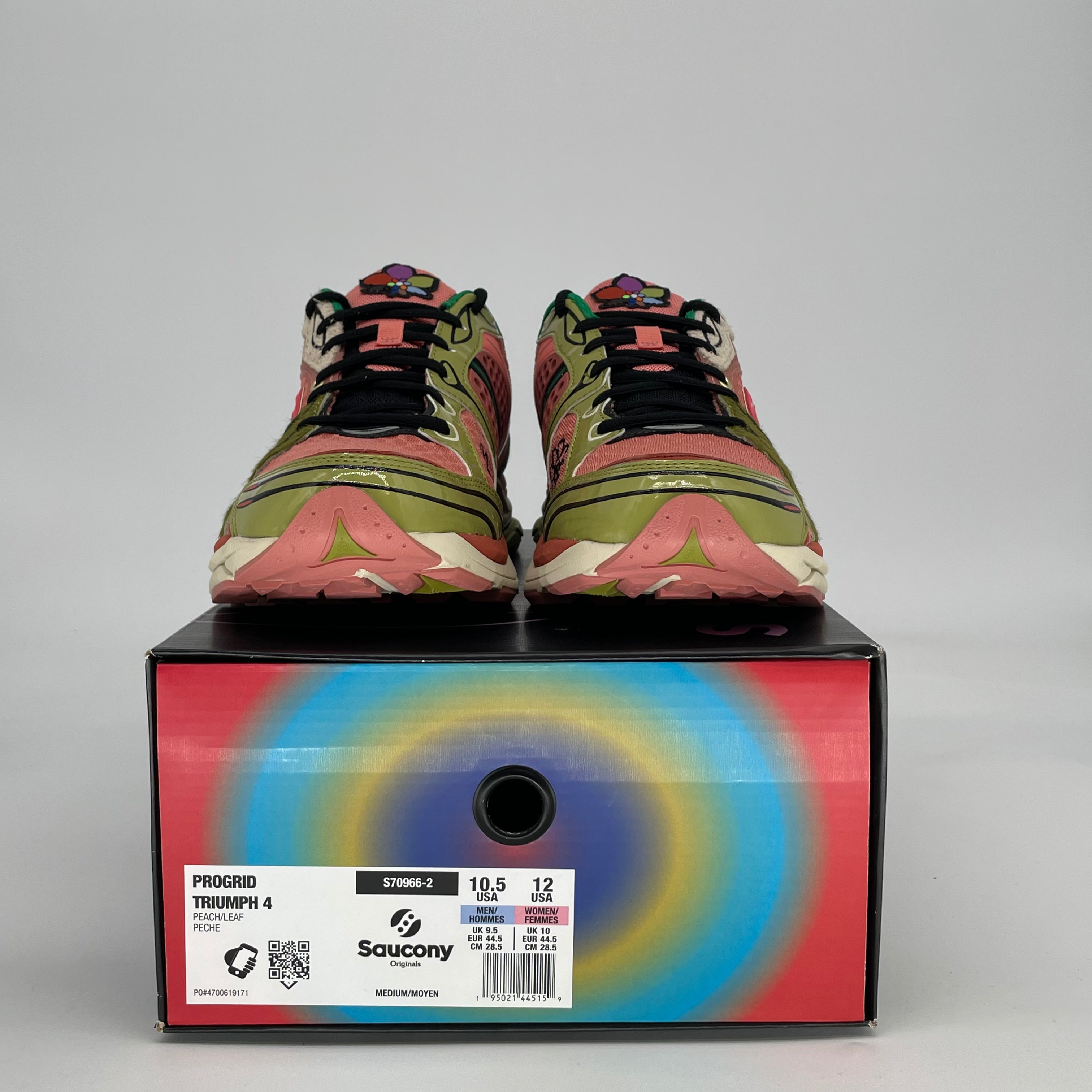 SAUCONY PROGRID TRIUMPH 4 JAE TIPS FLOWERS GROW UPTOWN VIRGINIA CREEPER S70966-2 SIZE 10.5/12W