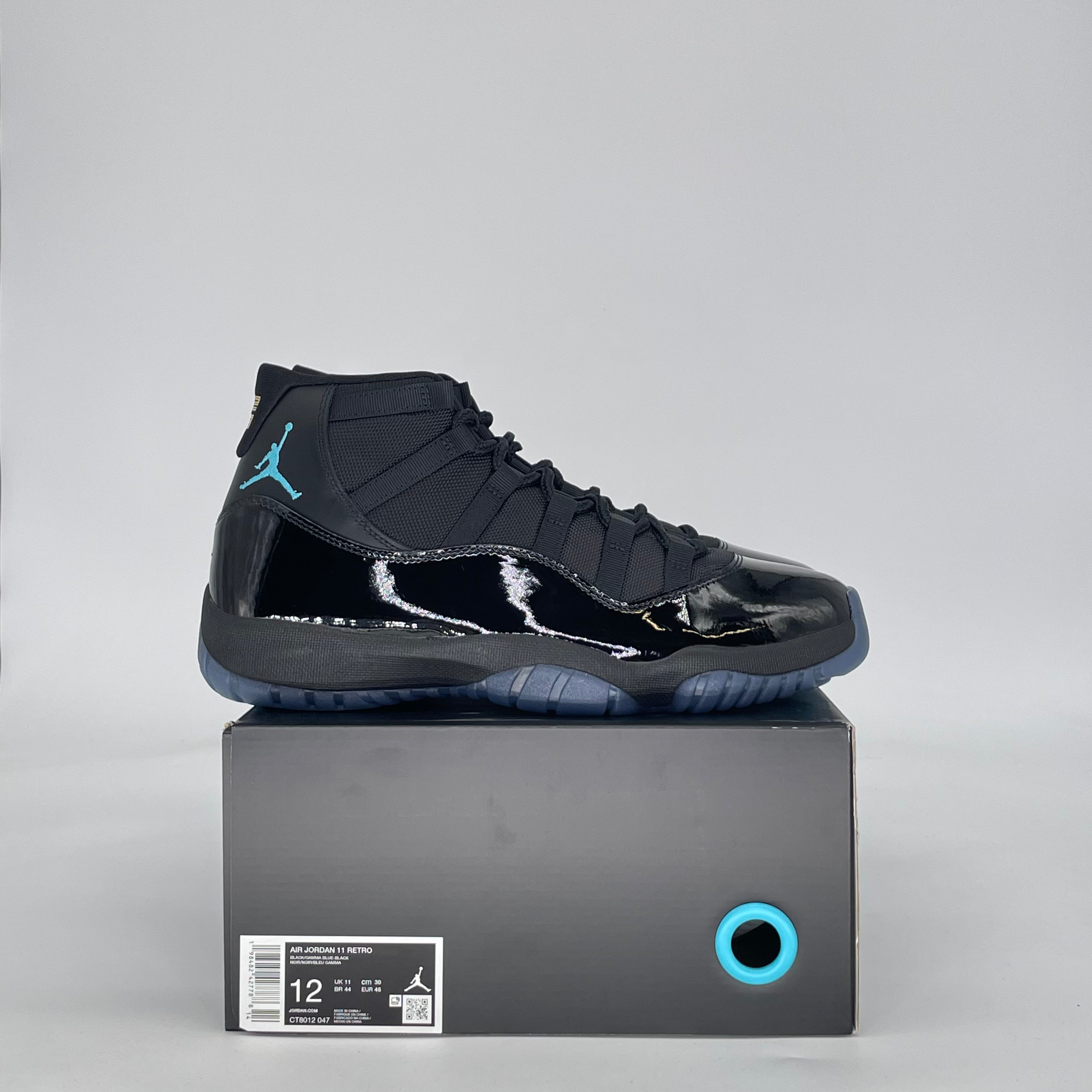 AIR JORDAN 11 GAMMA BLUE CT8012-047 SIZE 12/13.5W
