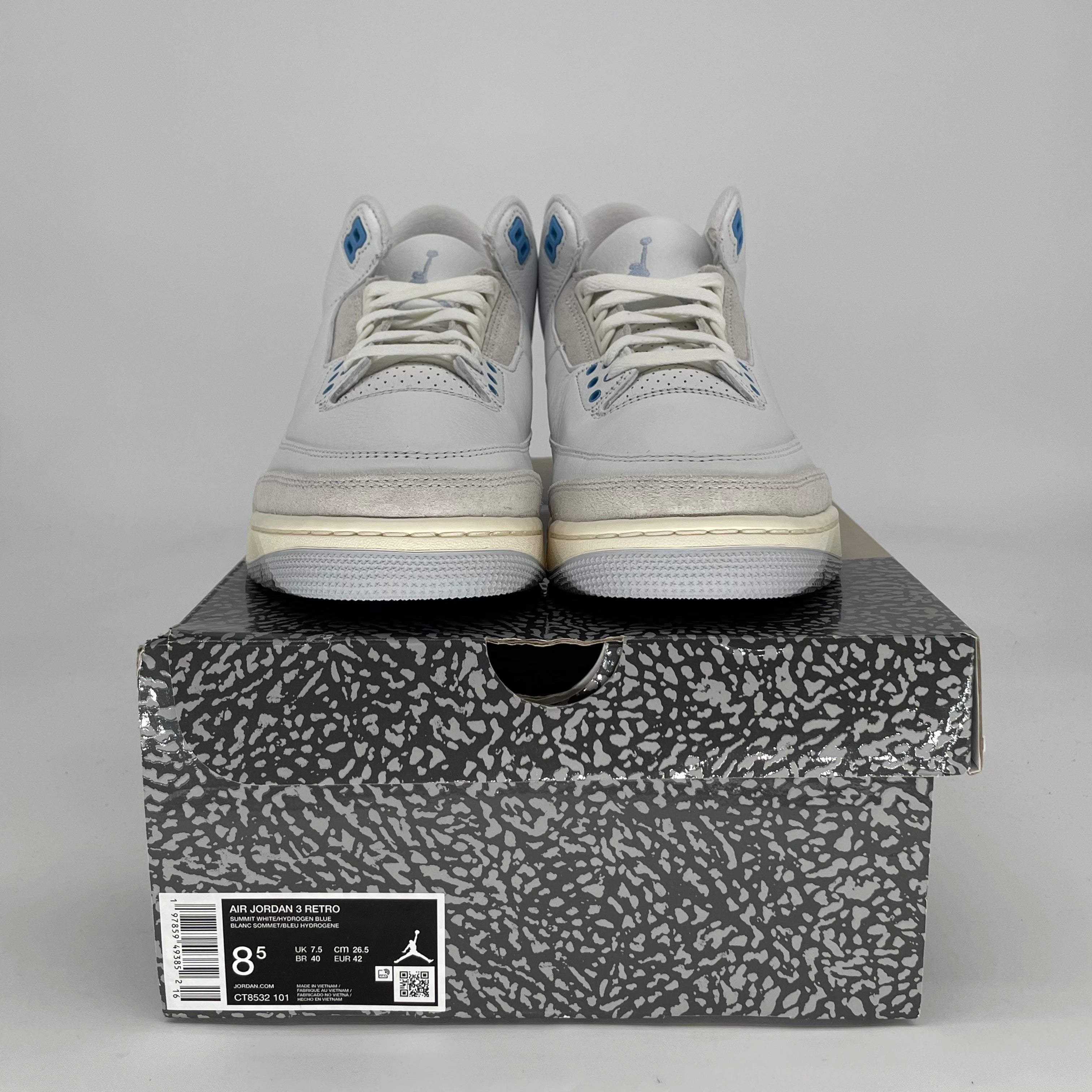 AIR JORDAN 3 LUCKY SHORTS CT8532-101 SIZE 8.5/10W