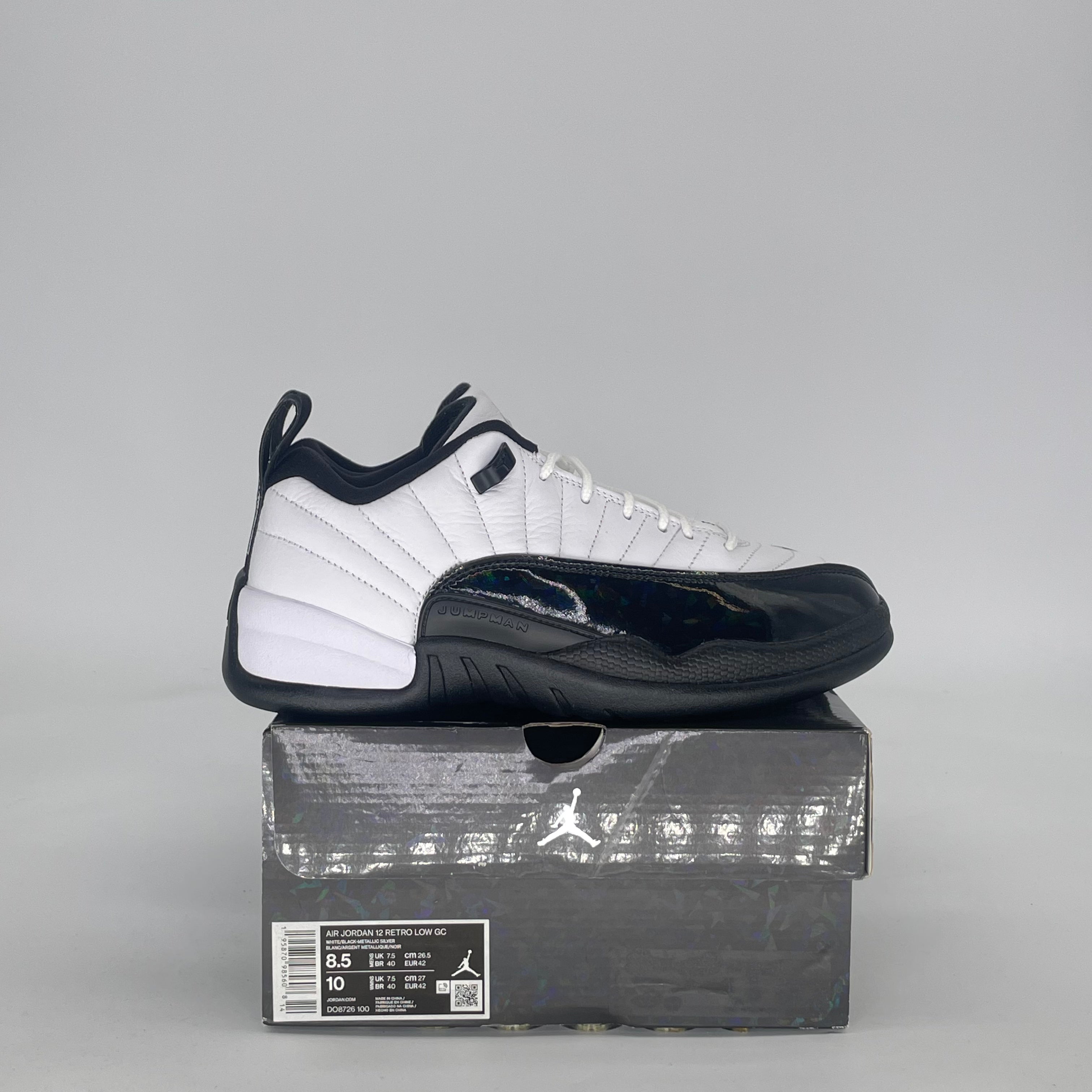 AIR JORDAN 12 LOW 25 YEARS IN CHINA DO8726-100 SIZE 8.5/10W