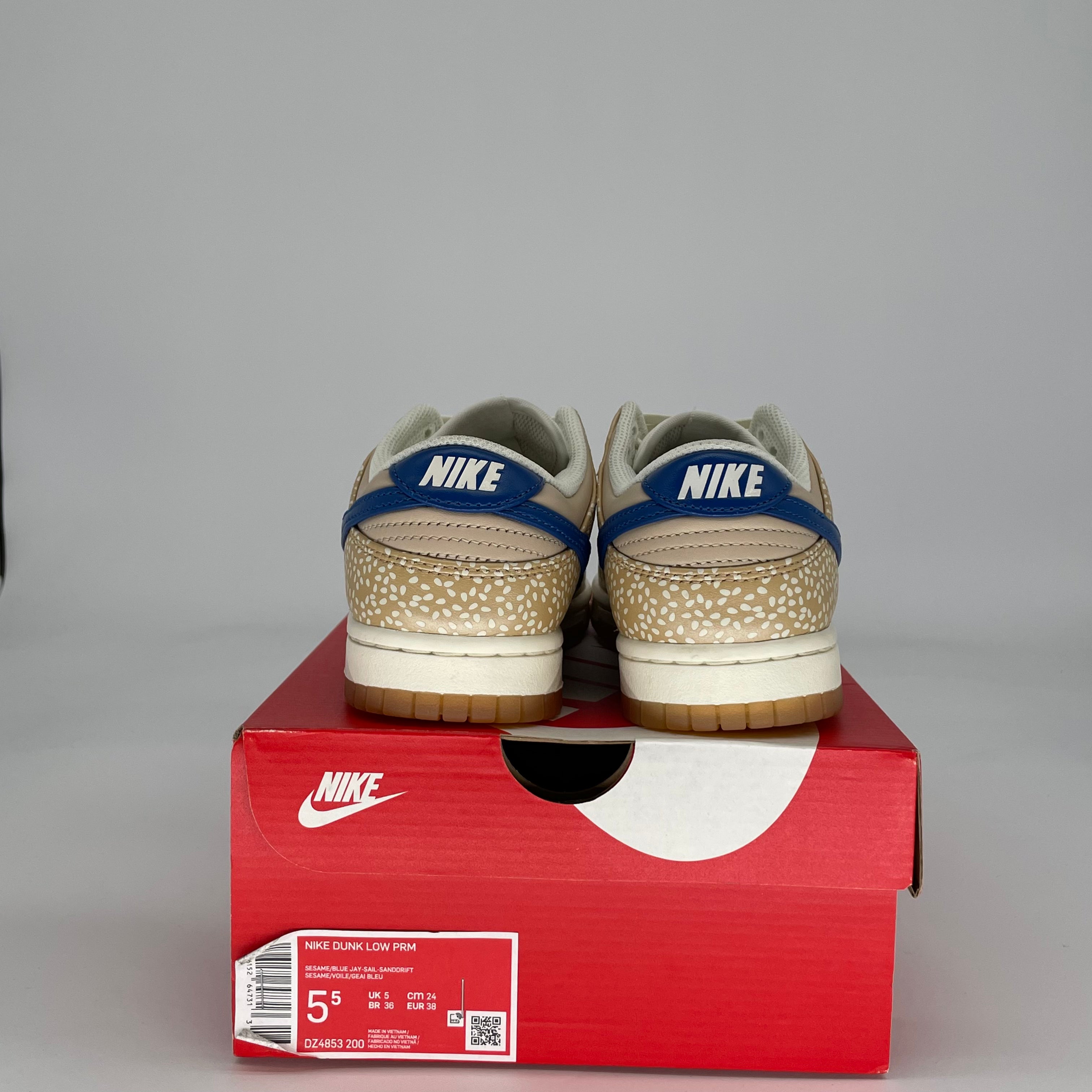 NIKE DUNK LOW MONTREAL BAGEL SESAME DZ4853-200 SIZE 5.5/7W