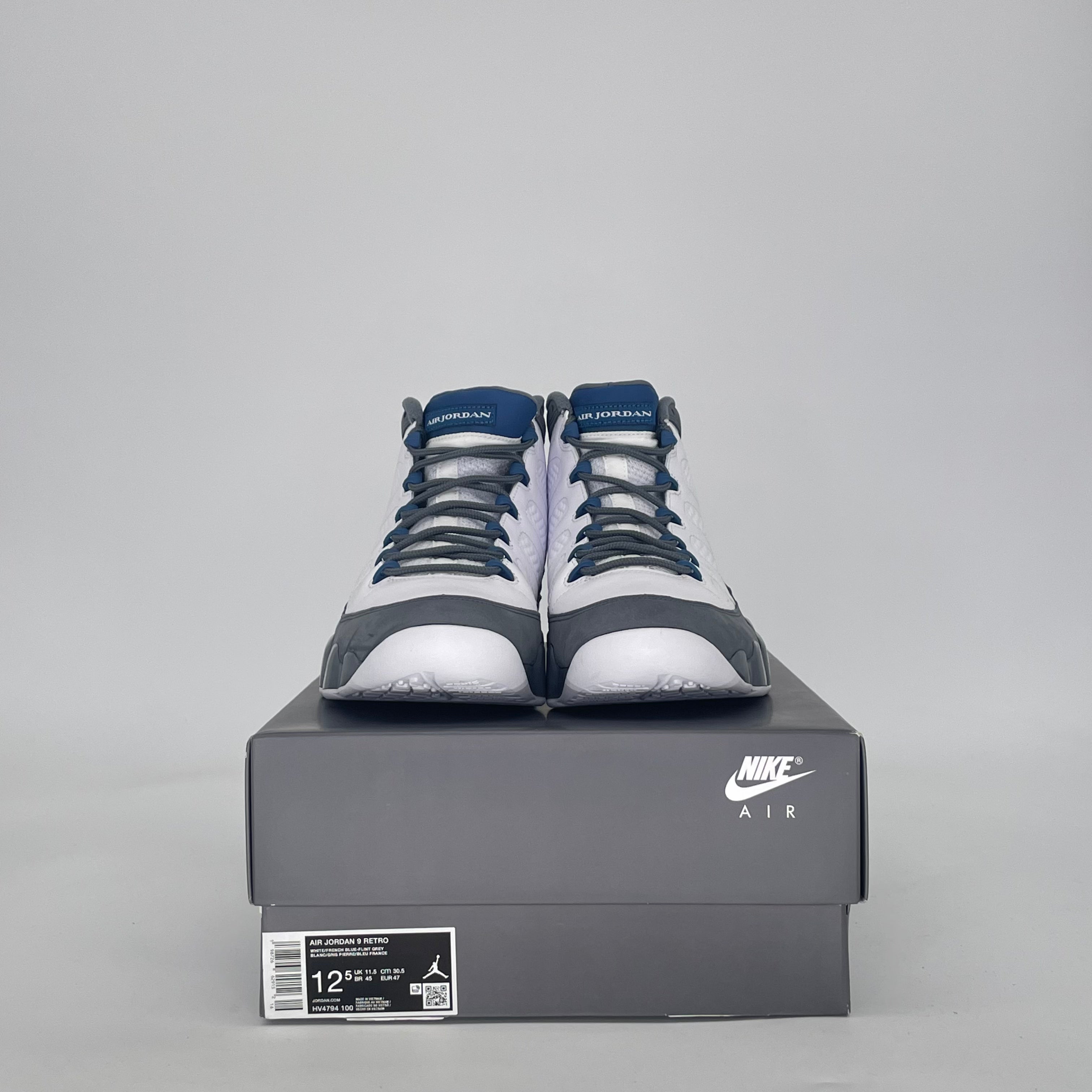 AIR JORDAN 9 FLINT GREY FRENCH BLUE HV4794-100 SIZE 12.5/14W