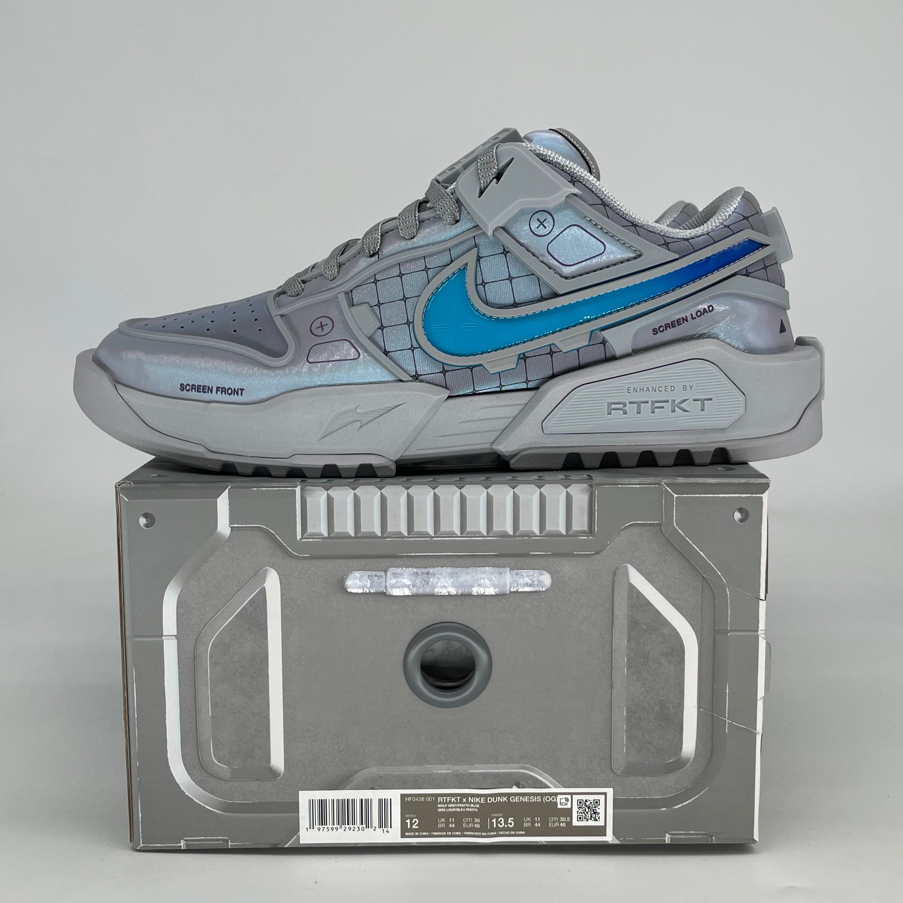 NIKE DUNK GENESIS LOW RTFKT CLONE X ED.6841 HF0438-001 SIZE 12/13.5W