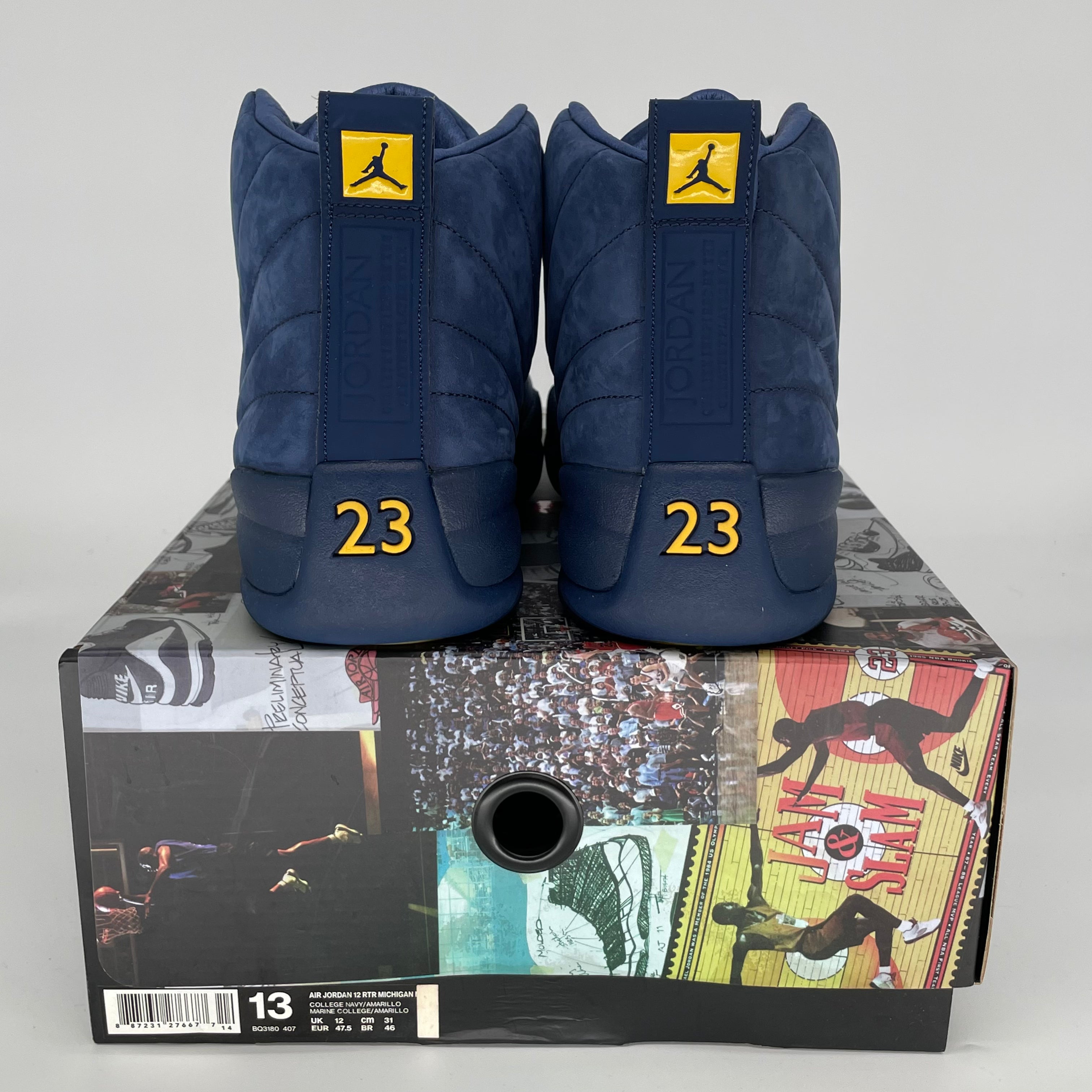 AIR JORDAN 12 MICHIGAN BQ3180-407 SIZE 13/14.5W