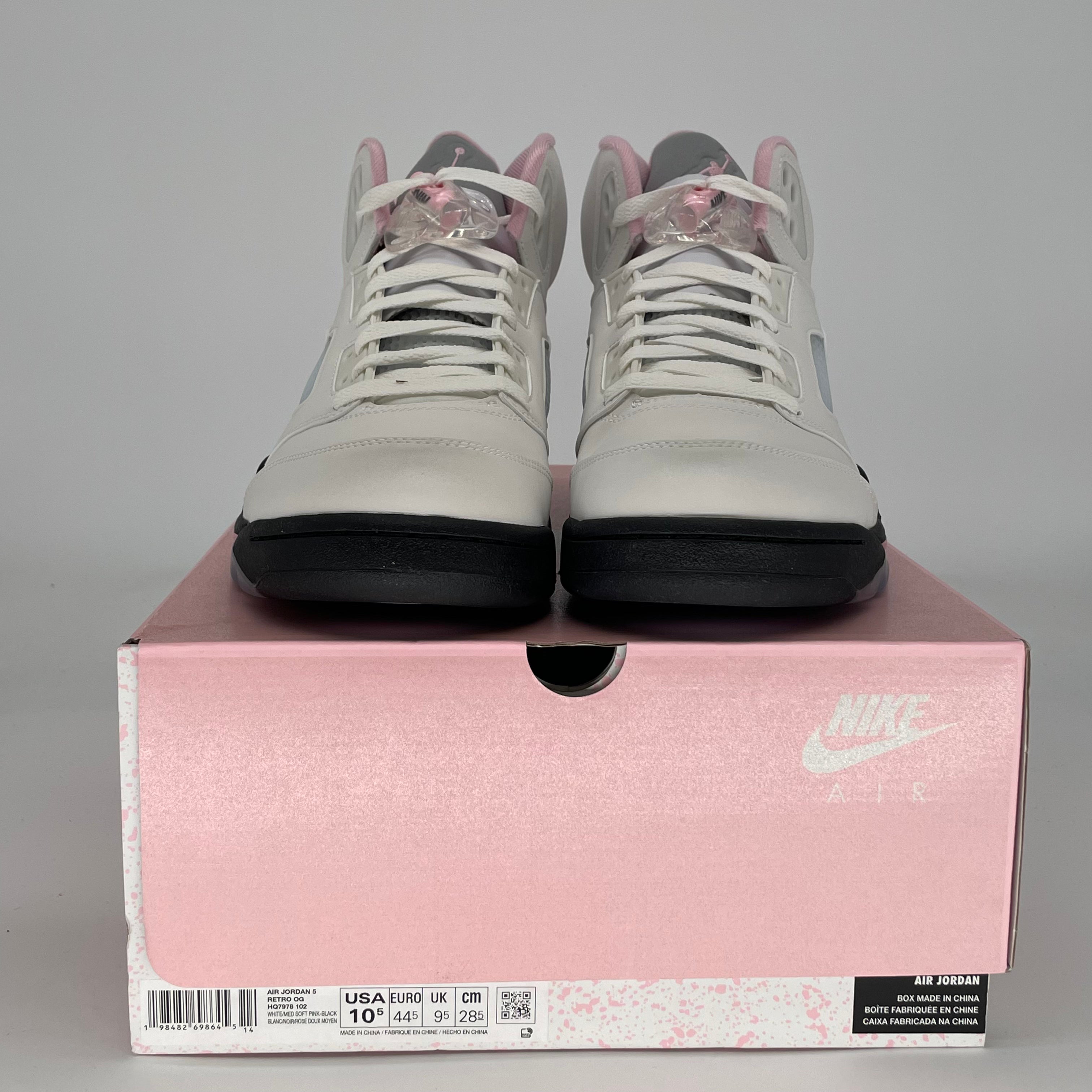 AIR JORDAN 5 MEDIUM SOFT PINK HQ7978-102 SIZE 10.5/12W