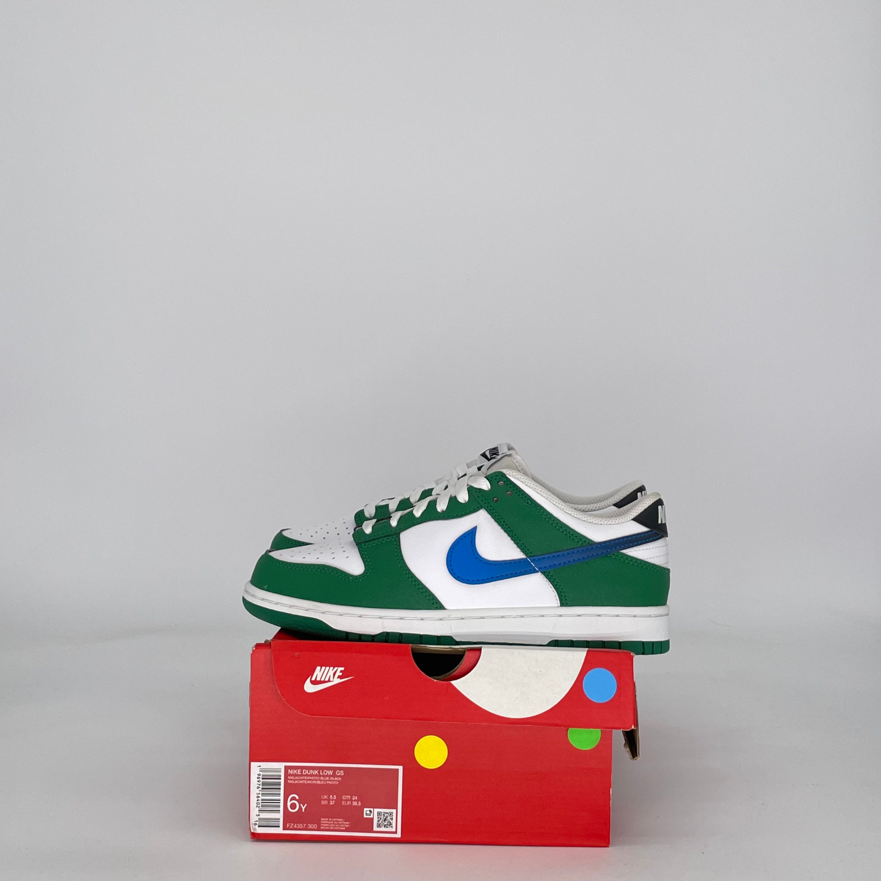 NIKE DUNK LOW MALACHITE FZ4357-300 SIZE 6/7.5W GS