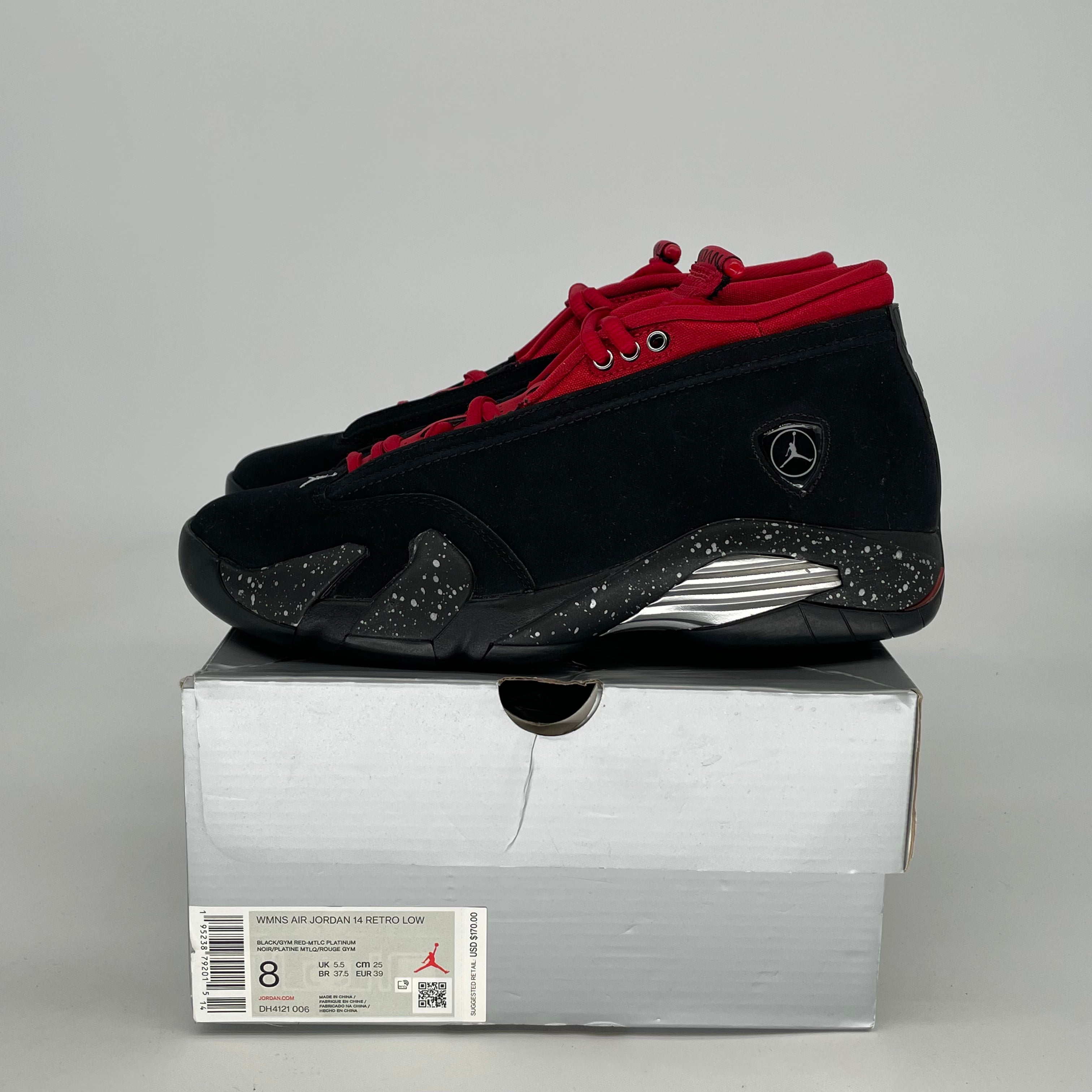 AIR JORDAN 14 RED LIPSTICK W DH4121-006 SIZE 6.5/8W