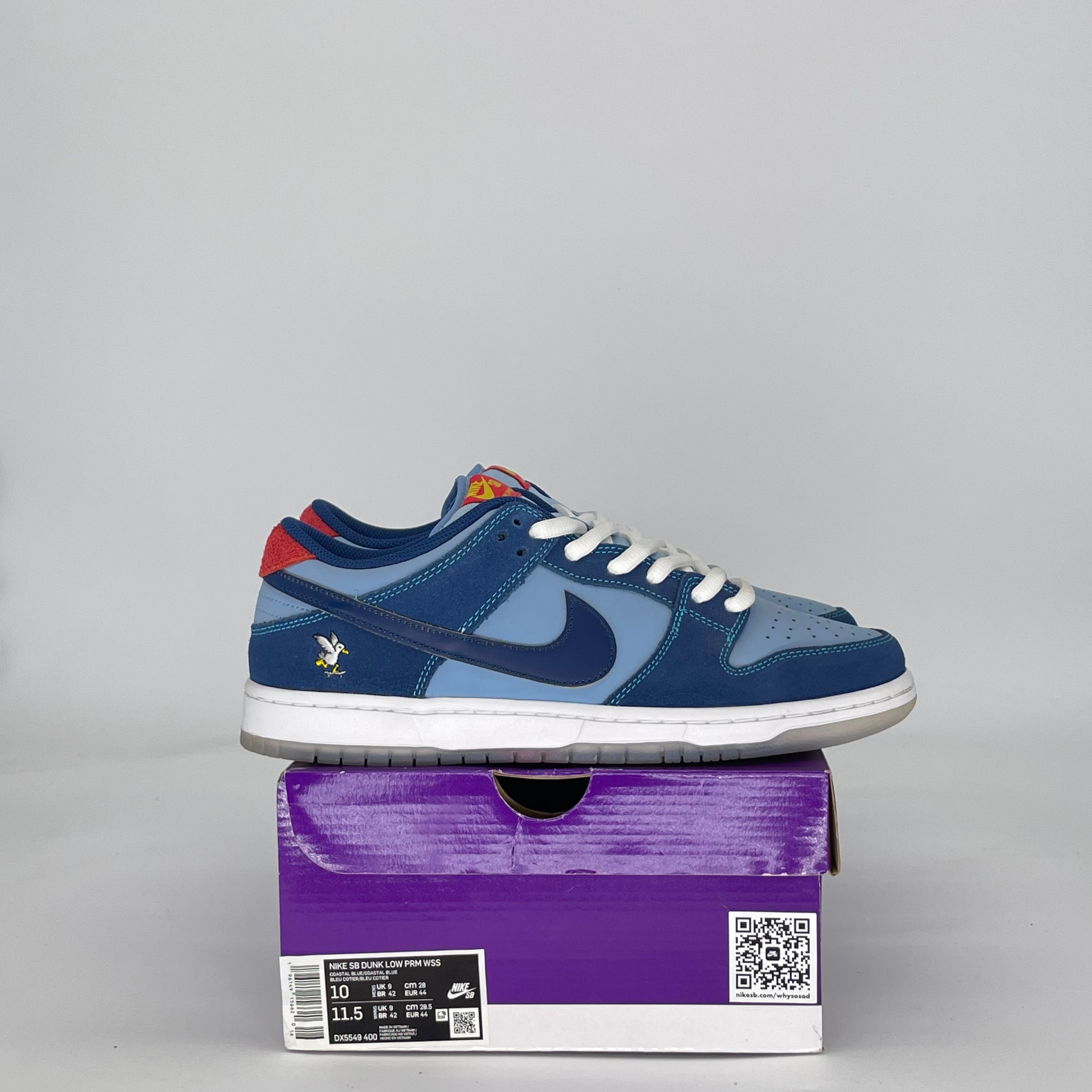 NIKE SB DUNK LOW PRO WHY SO SAD? DX5549-400 SIZE 10/11.5W
