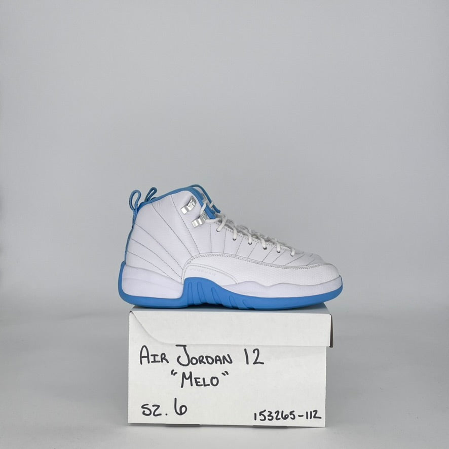 AIR JORDAN 12 MELO 153265-112 SIZE 6.5/8W GS