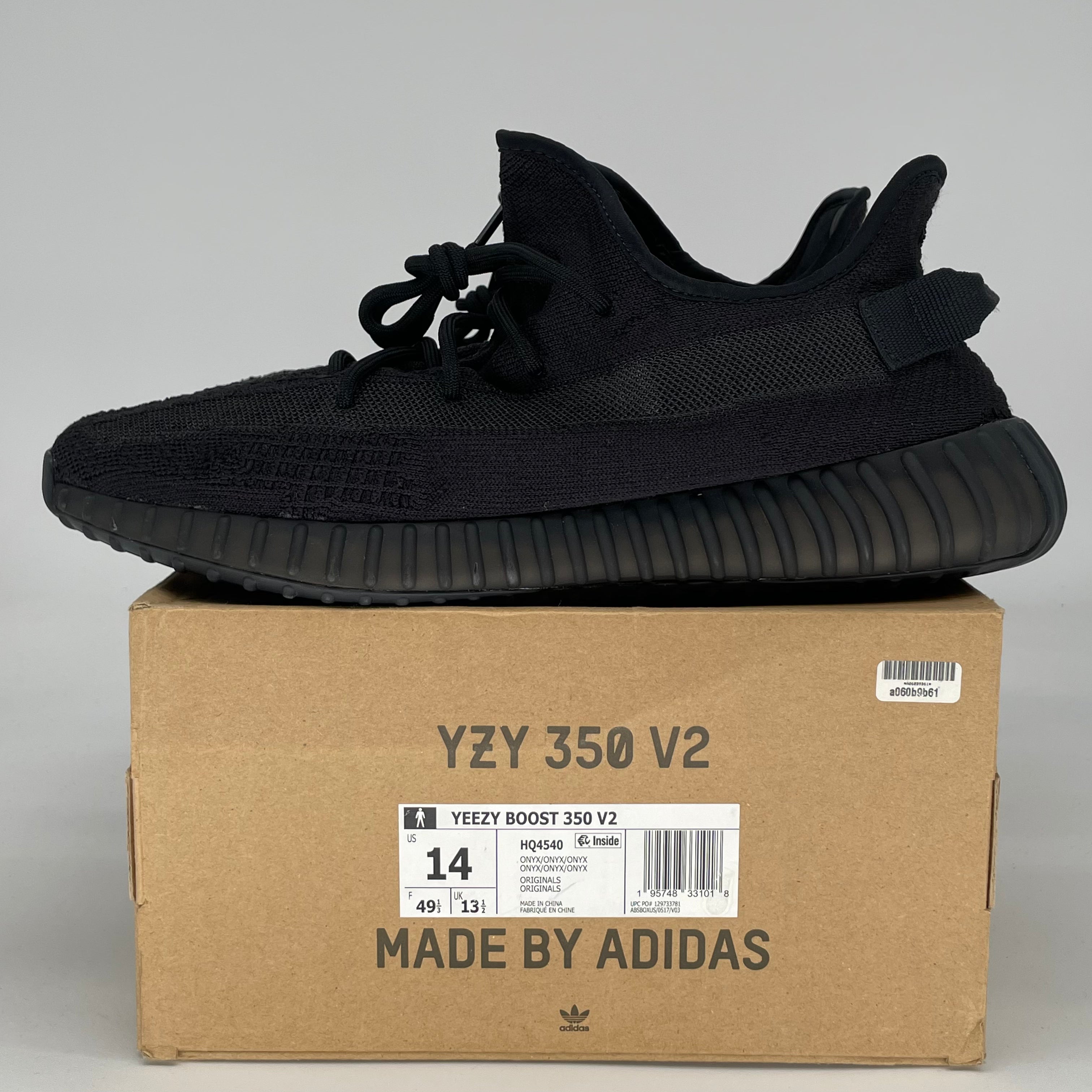 ADIDAS YEEZY 350 V2 ONYX HQ4540 SIZE 14/15.5W