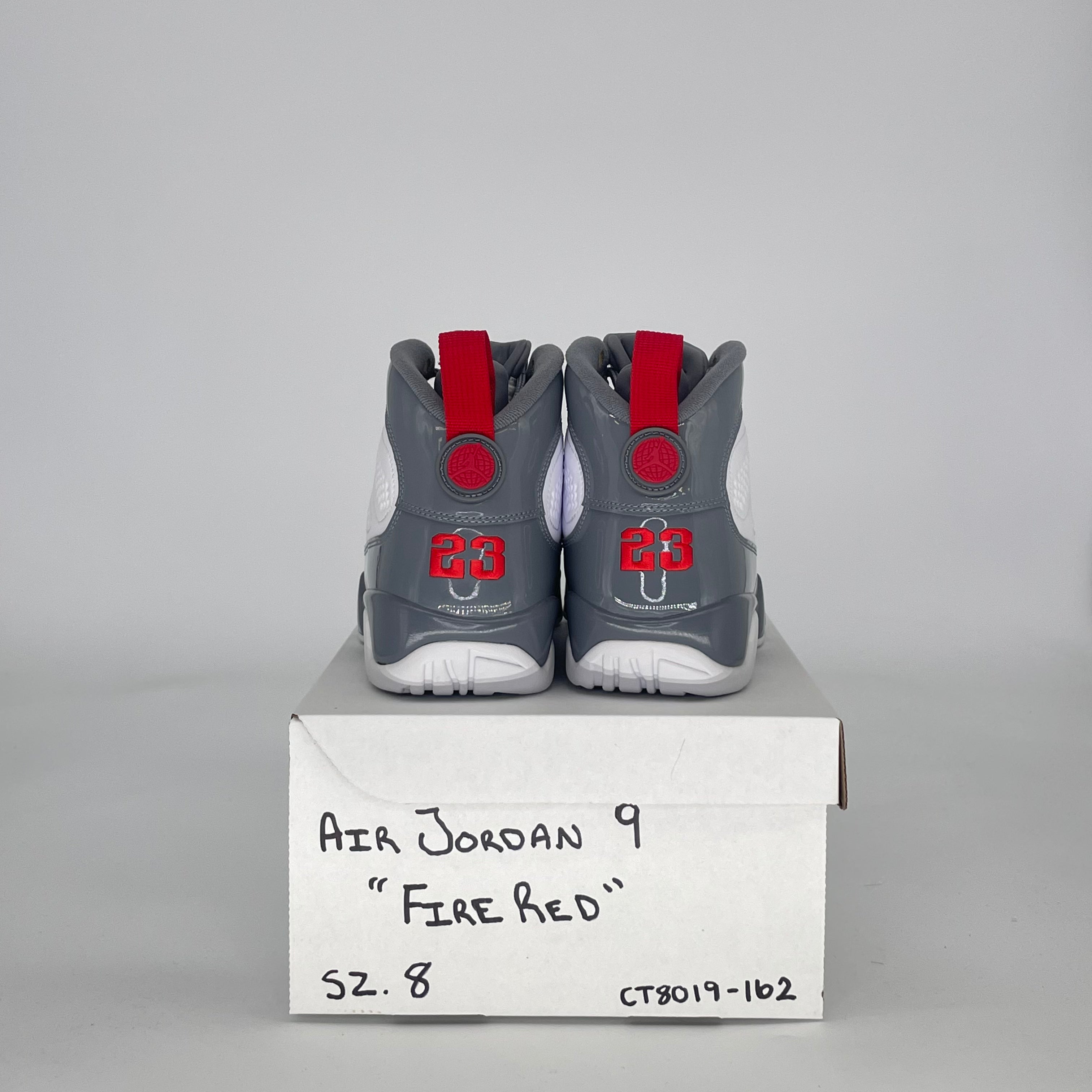 AIR JORDAN 9 FIRE RED CT8019-162 SIZE 8/9.5W