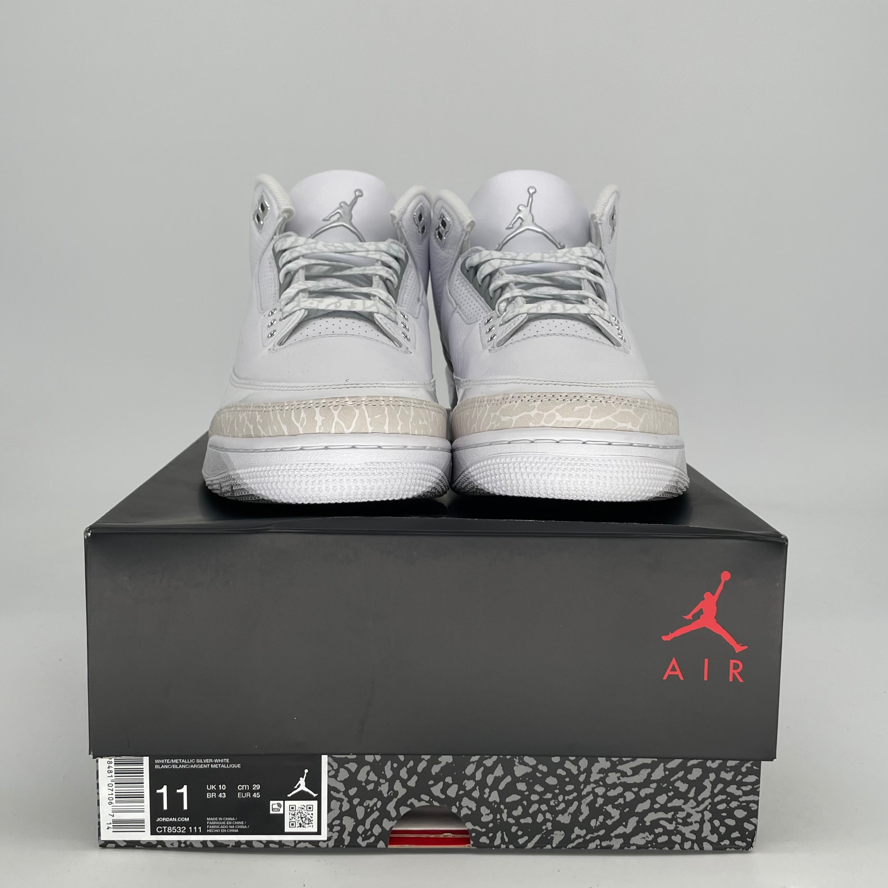 AIR JORDAN 3 PURE MONEY CT8532-111 SIZE 11/12.5W