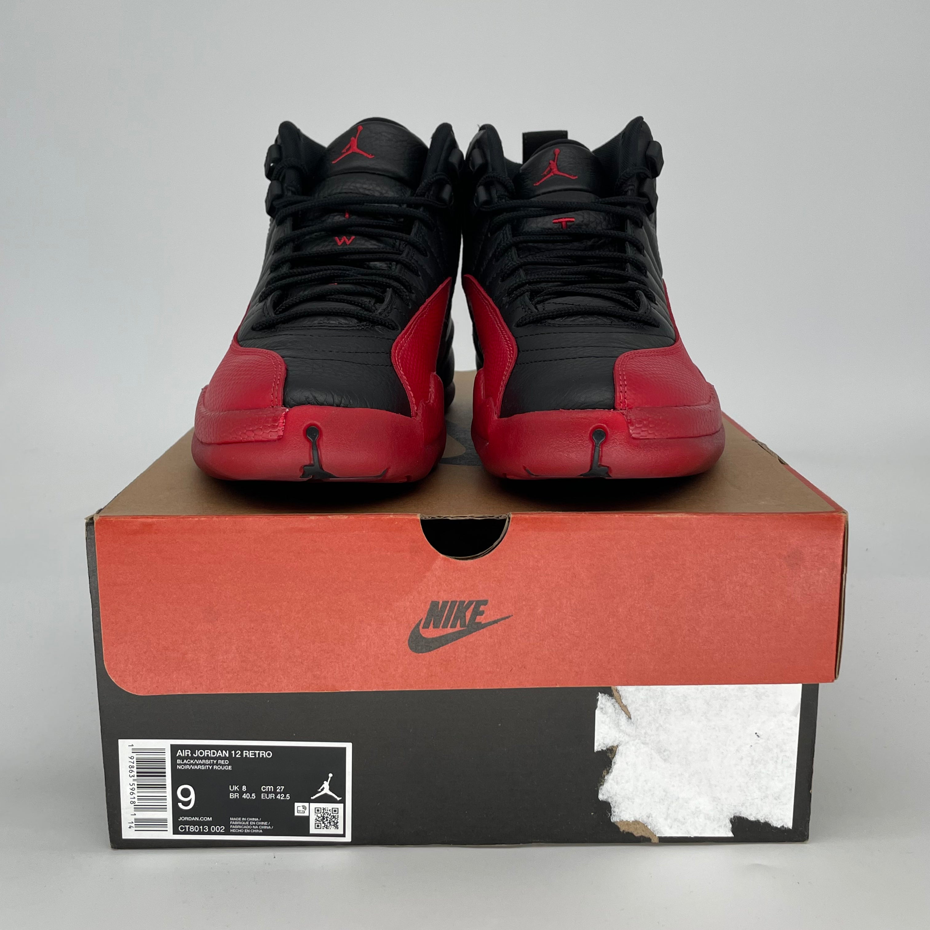 AIR JORDAN 12 FLU GAME CT8013-002 SIZE 9/10.5W