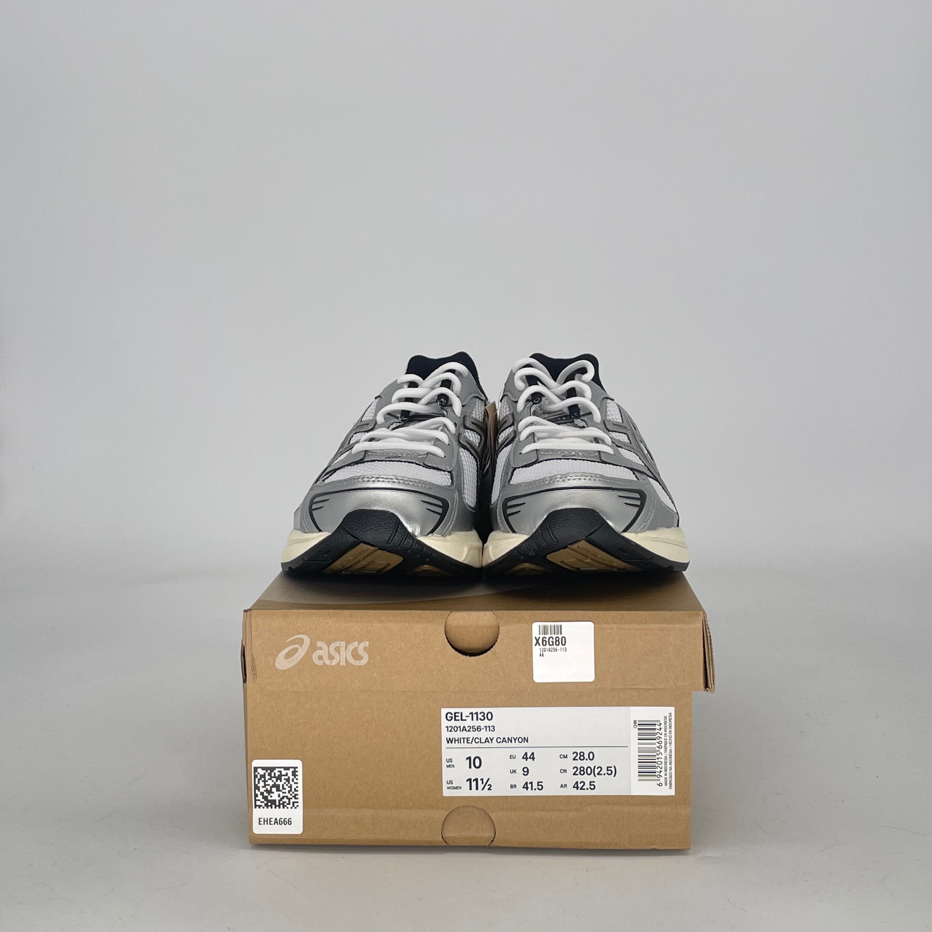 ASICS GEL-1130 WHITE CLAY CANYON 1201A256-113 SIZE 10/11.5W