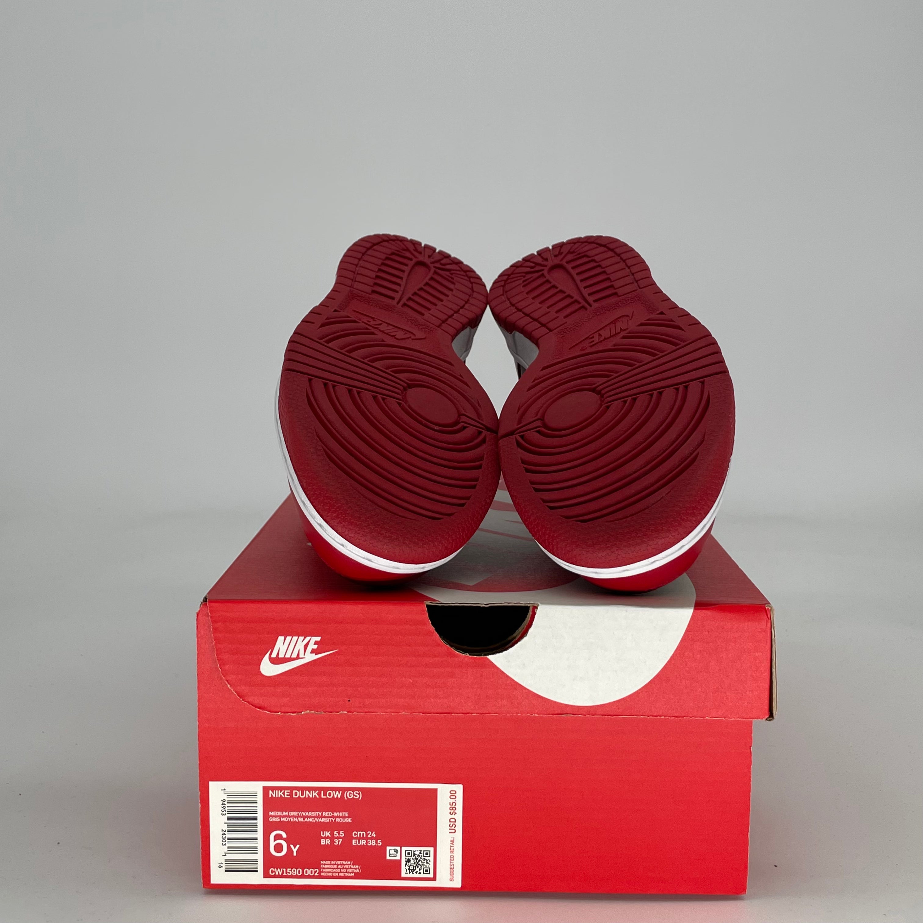 NIKE DUNK LOW UNLV CW1590-002 SIZE 6/7.5W