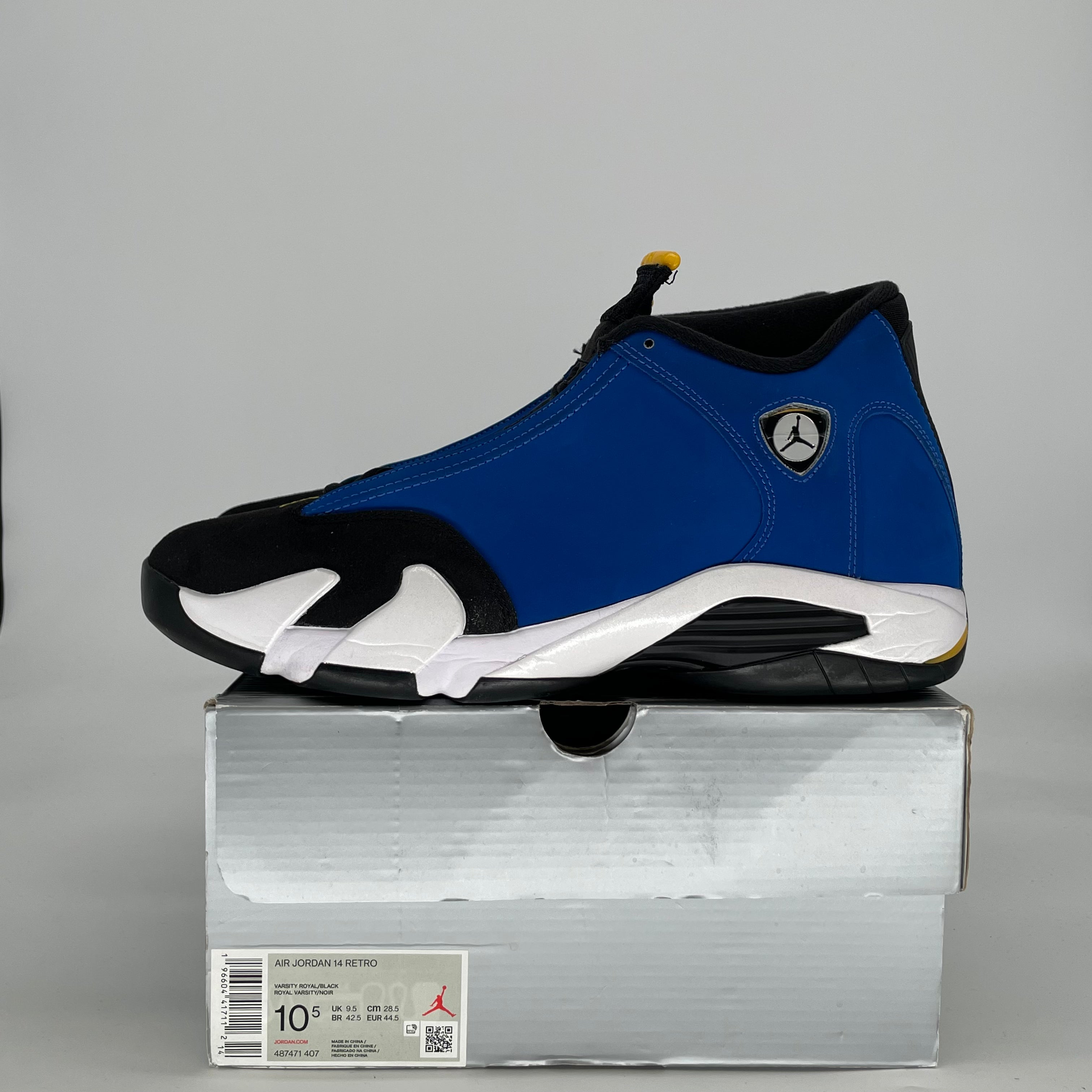 AIR JORDAN 14 LANEY 487471-407 SIZE 10.5/12W