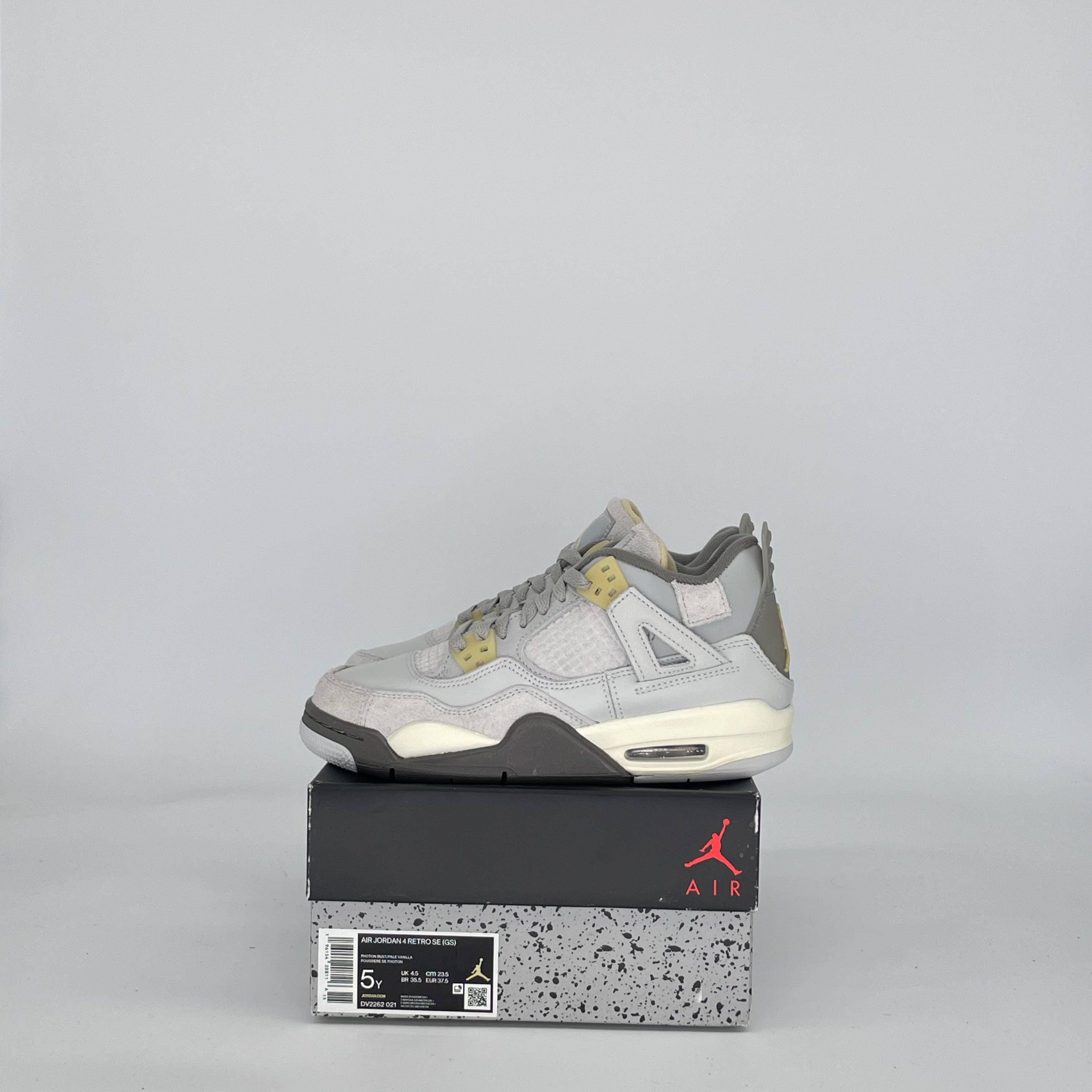 AIR JORDAN 4 CRAFT PHOTON DUST DV2262-021 SIZE 5/6.5W GS
