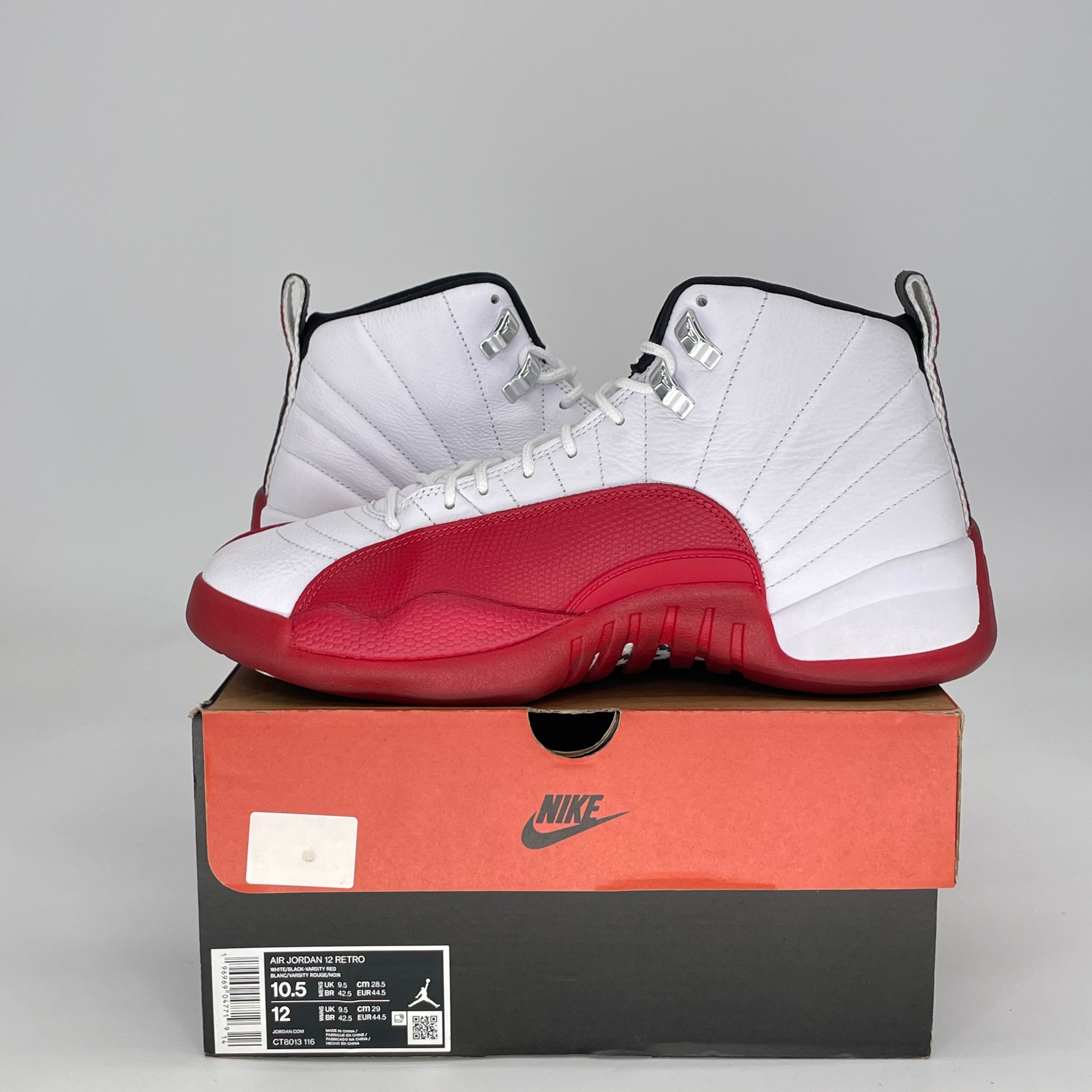 AIR JORDAN 12 CHERRY CT8013-116 SIZE 10.5/12W