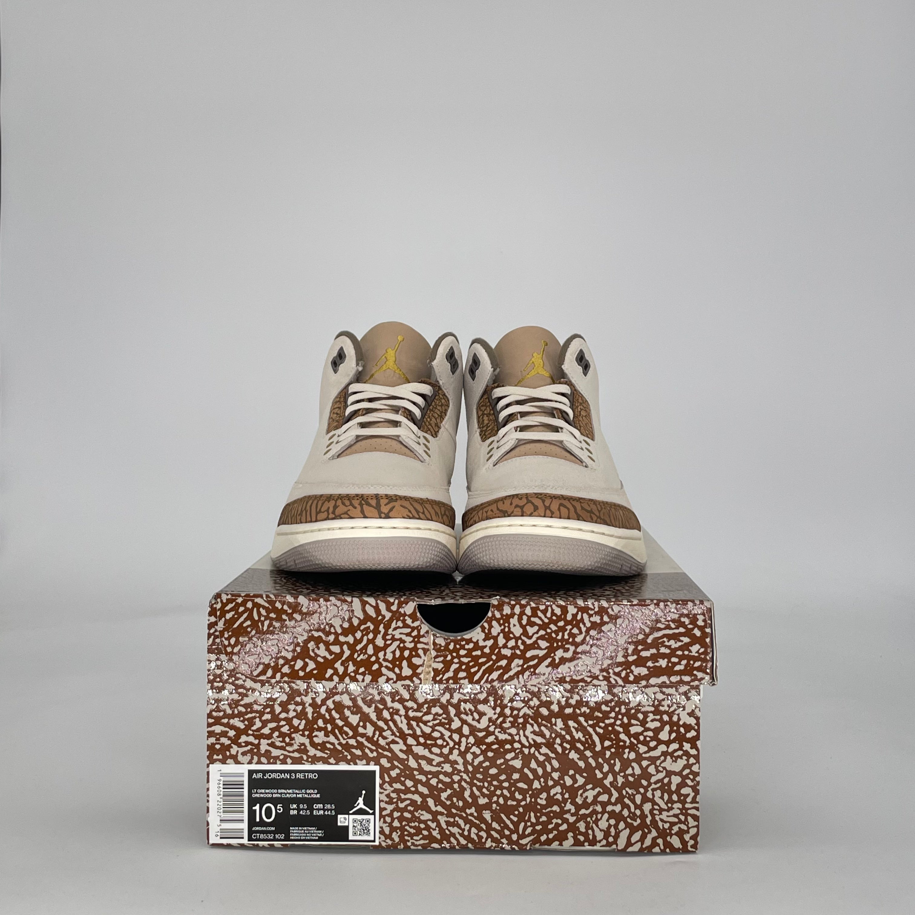 AIR JORDAN 3 PALOMINO CT8532-102 SIZE 10.5/12W