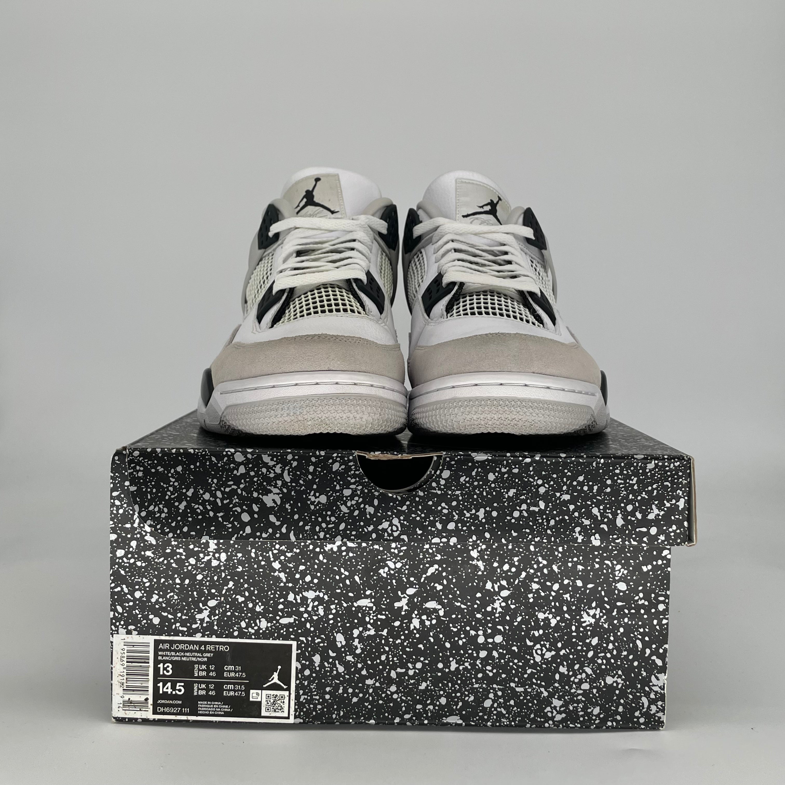 AIR JORDAN 4 MILITARY BLACK DH6927-111 SIZE 13/14.5W