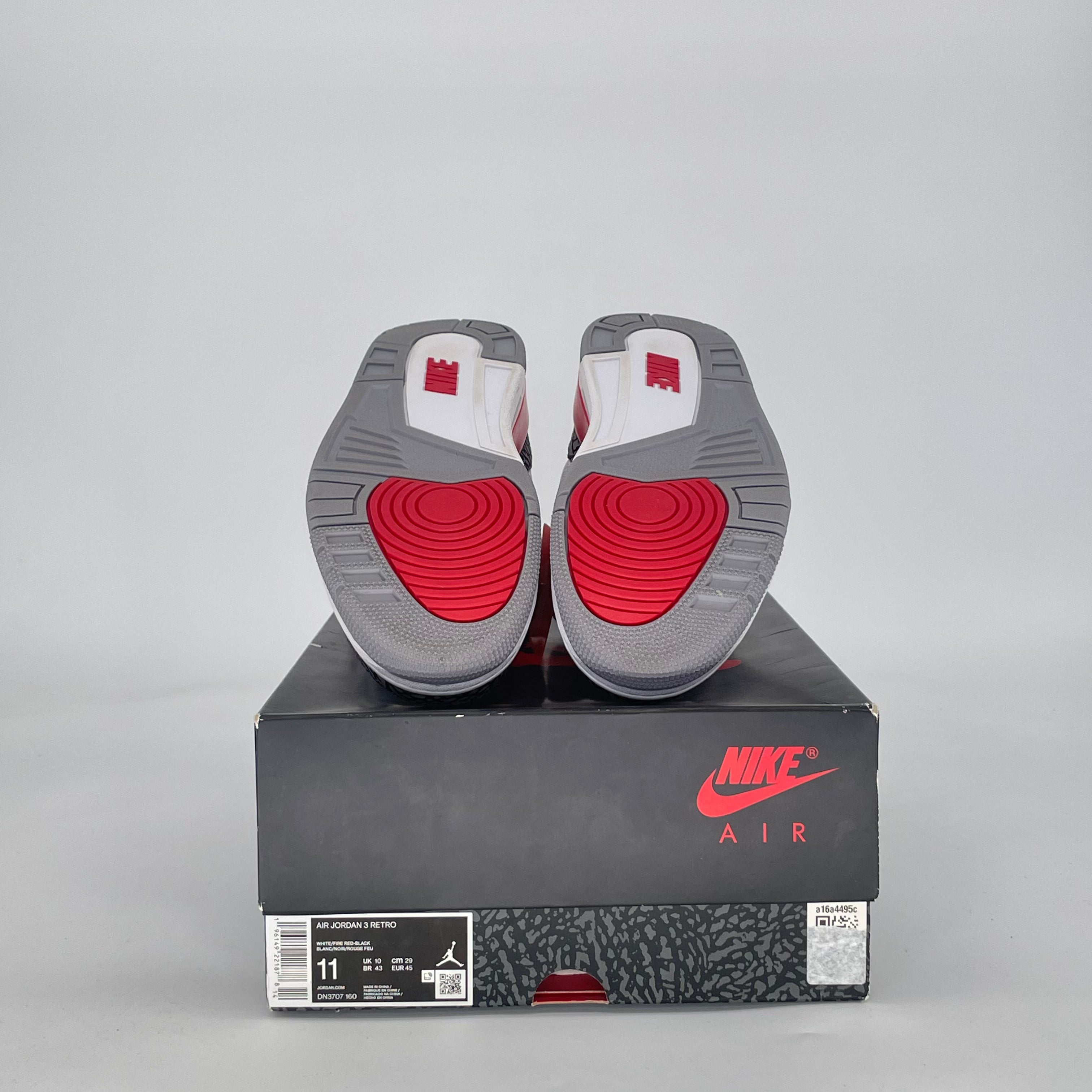AIR JORDAN 3 FIRE RED DN3707-160 SIZE 11/12.5W
