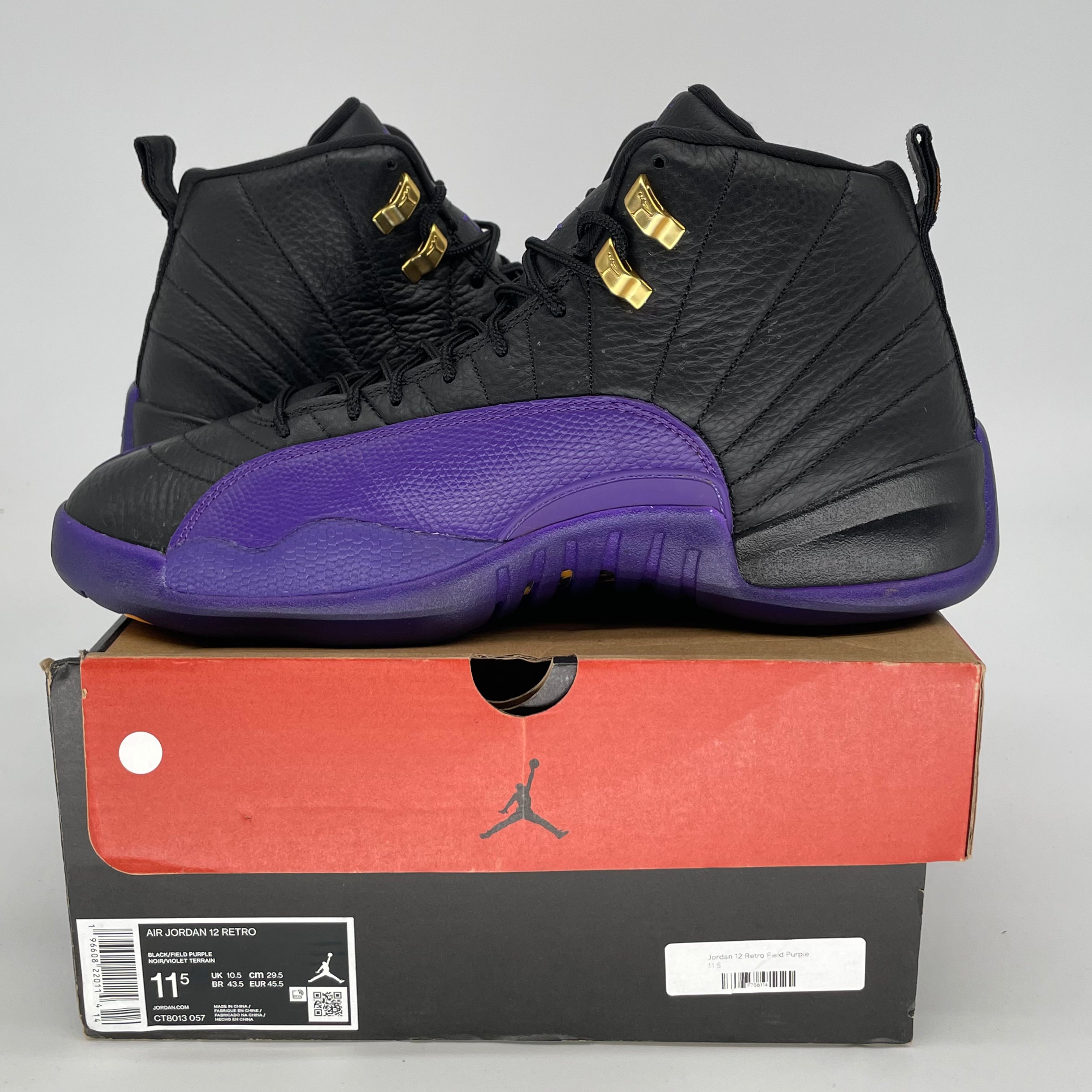 AIR JORDAN 12 FIELD PURPLE SIZE 11.5 CT8013-057