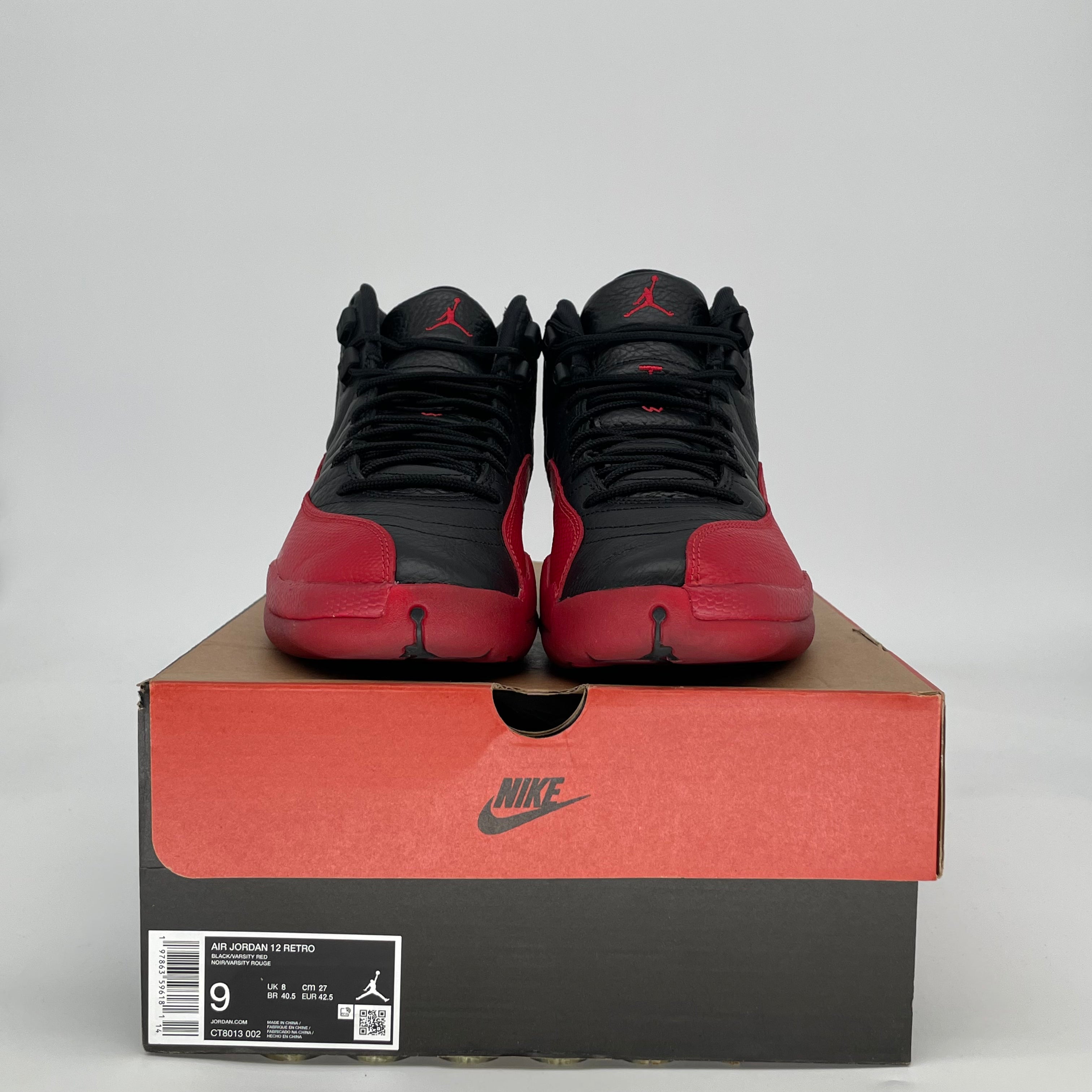 AIR JORDAN 12 FLU GAME CT8013-002 SIZE 9/10.5W