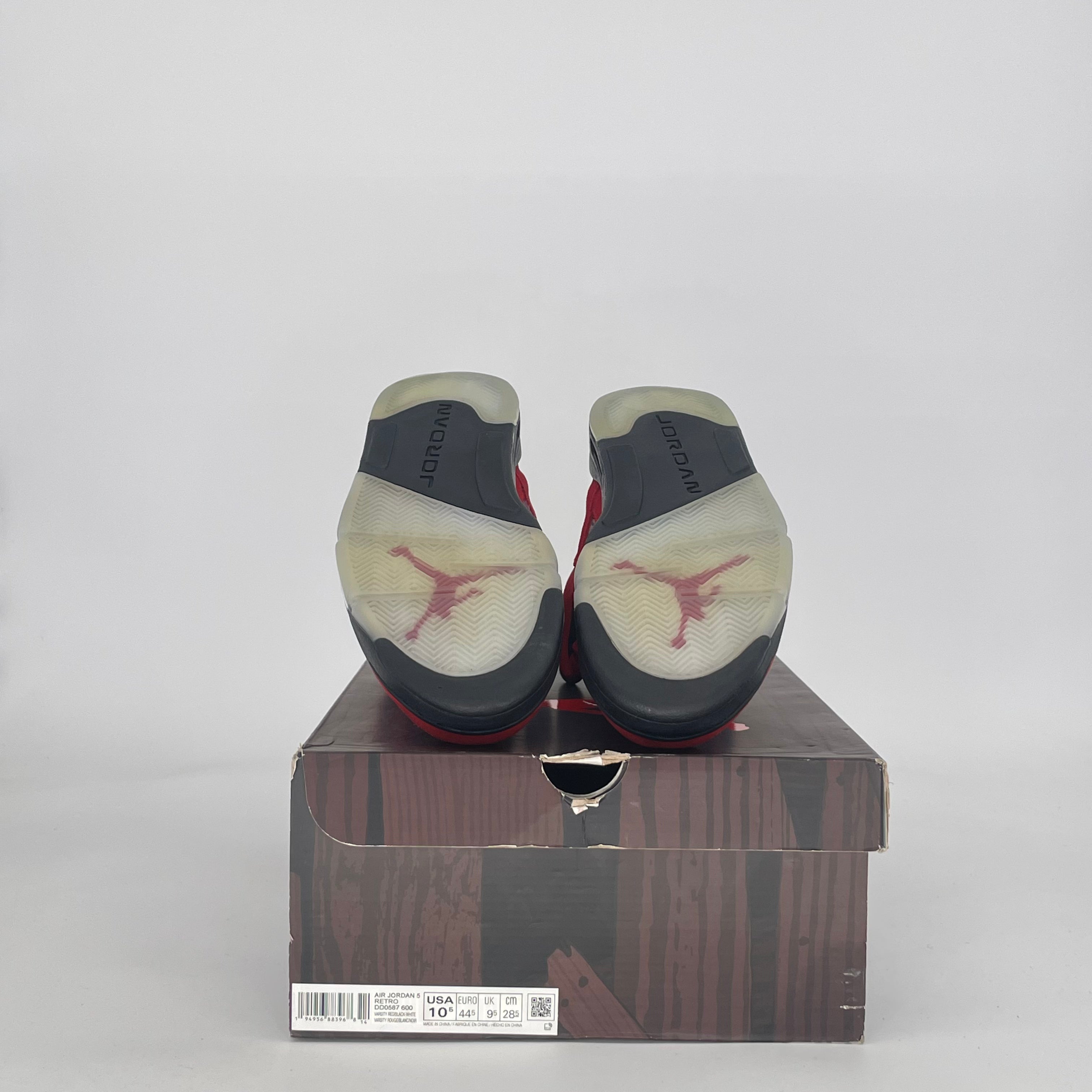 AIR JORDAN 5 RAGING BULL RED (2021) DD0587-600 SIZE 10.5/12W