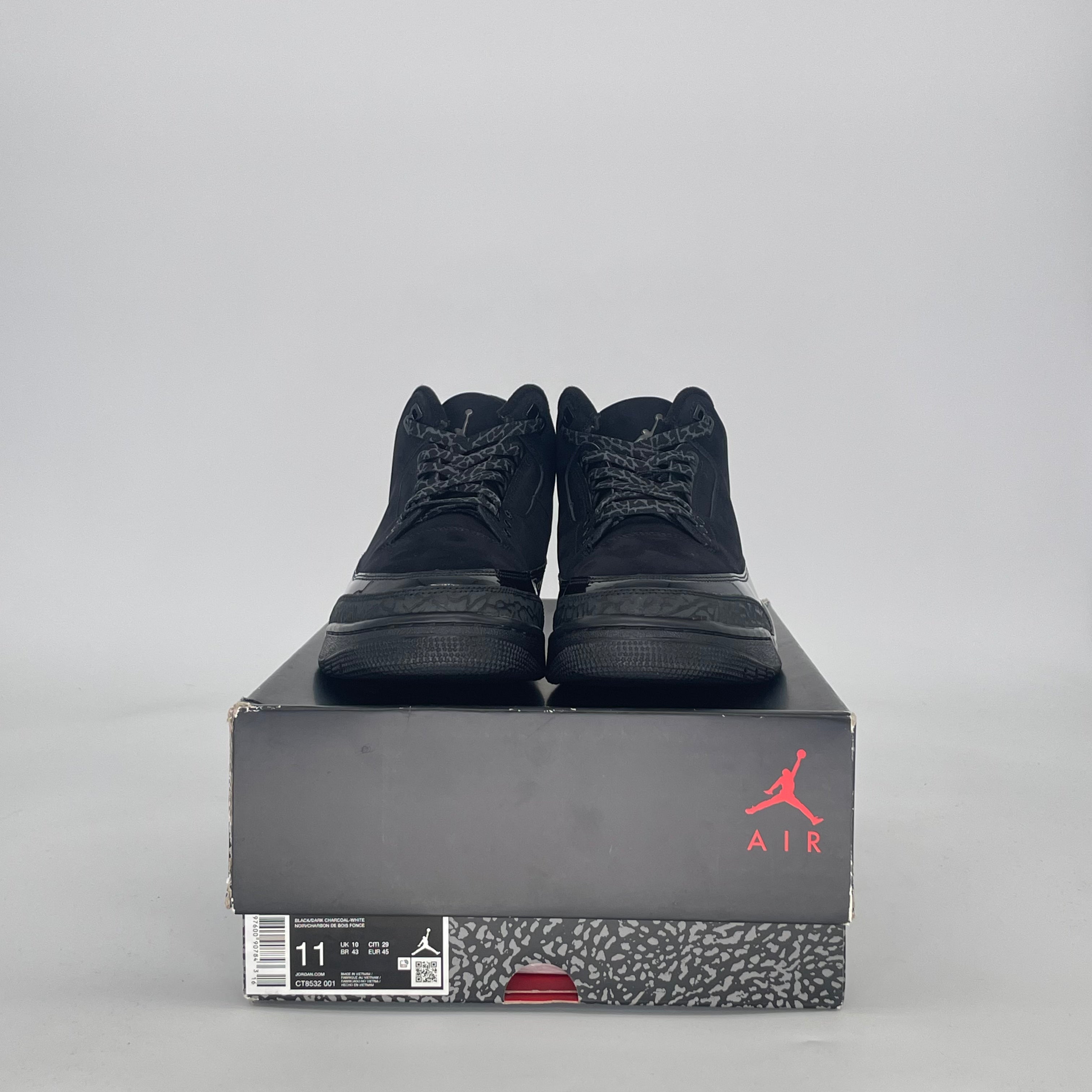 AIR JORDAN 3 BLACK CAT CT8532-001 SIZE 11/12.5W