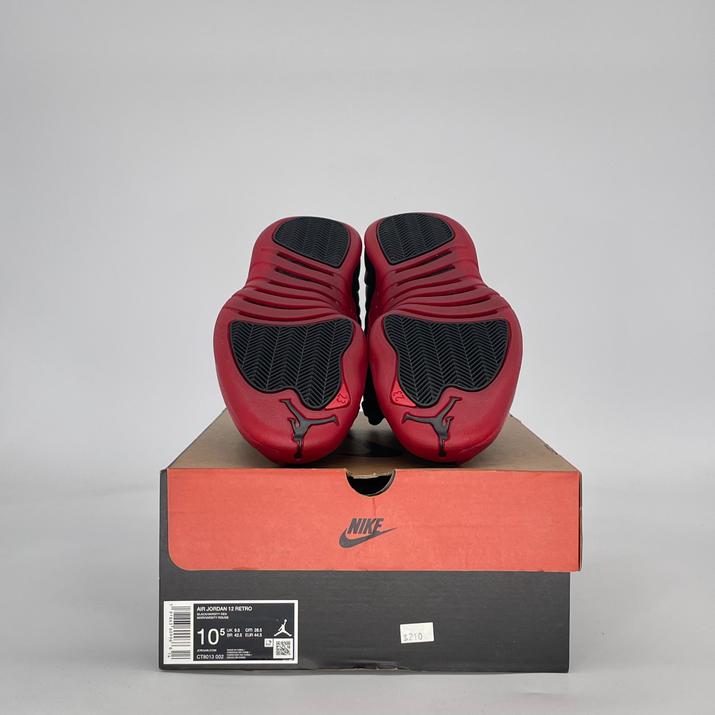 AIR JORDAN 12 FLU GAME CT8013-002 SIZE 10.5/12W