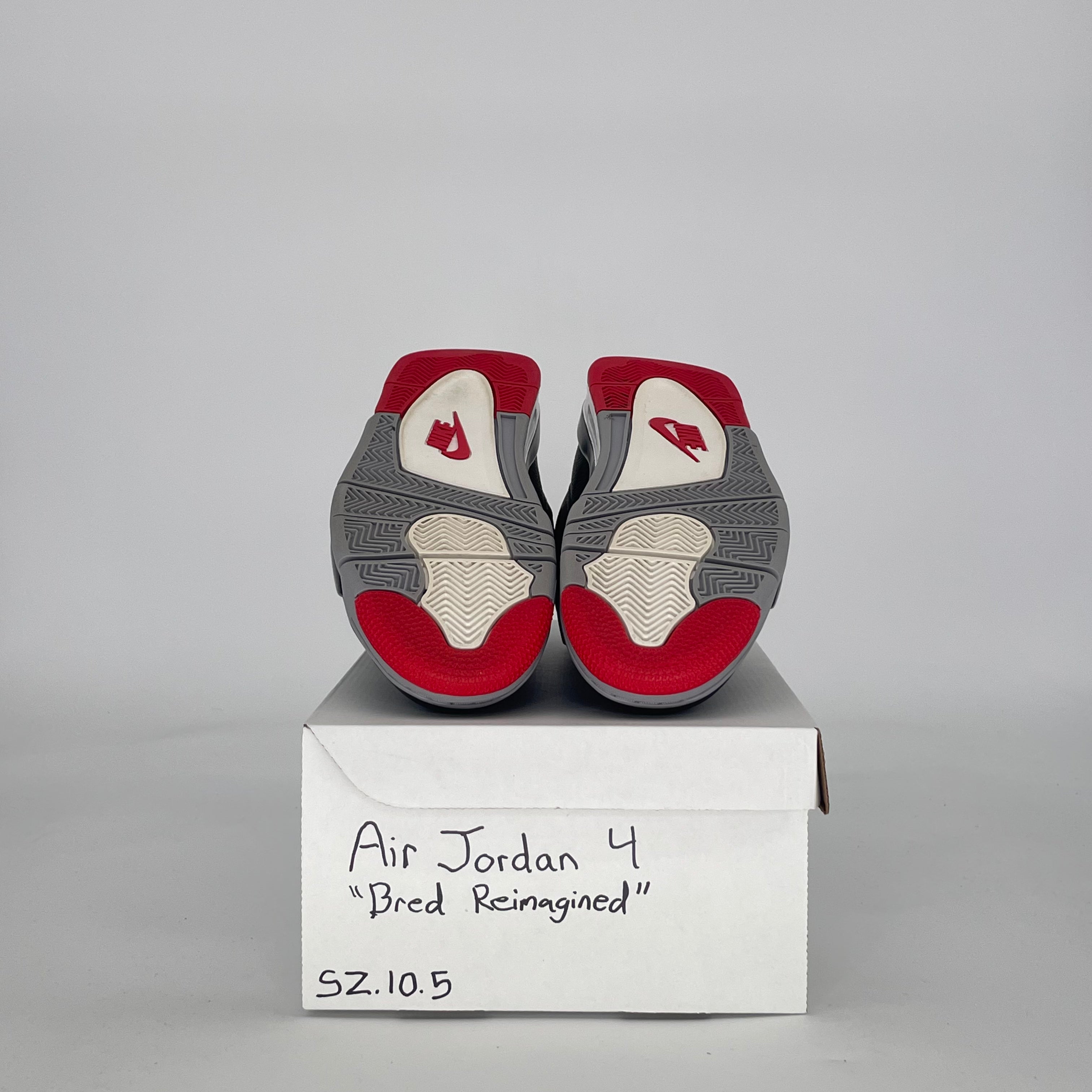 AIR JORDAN 4 BRED REIMAGINED FV5029-006 SIZE 10.5/12W