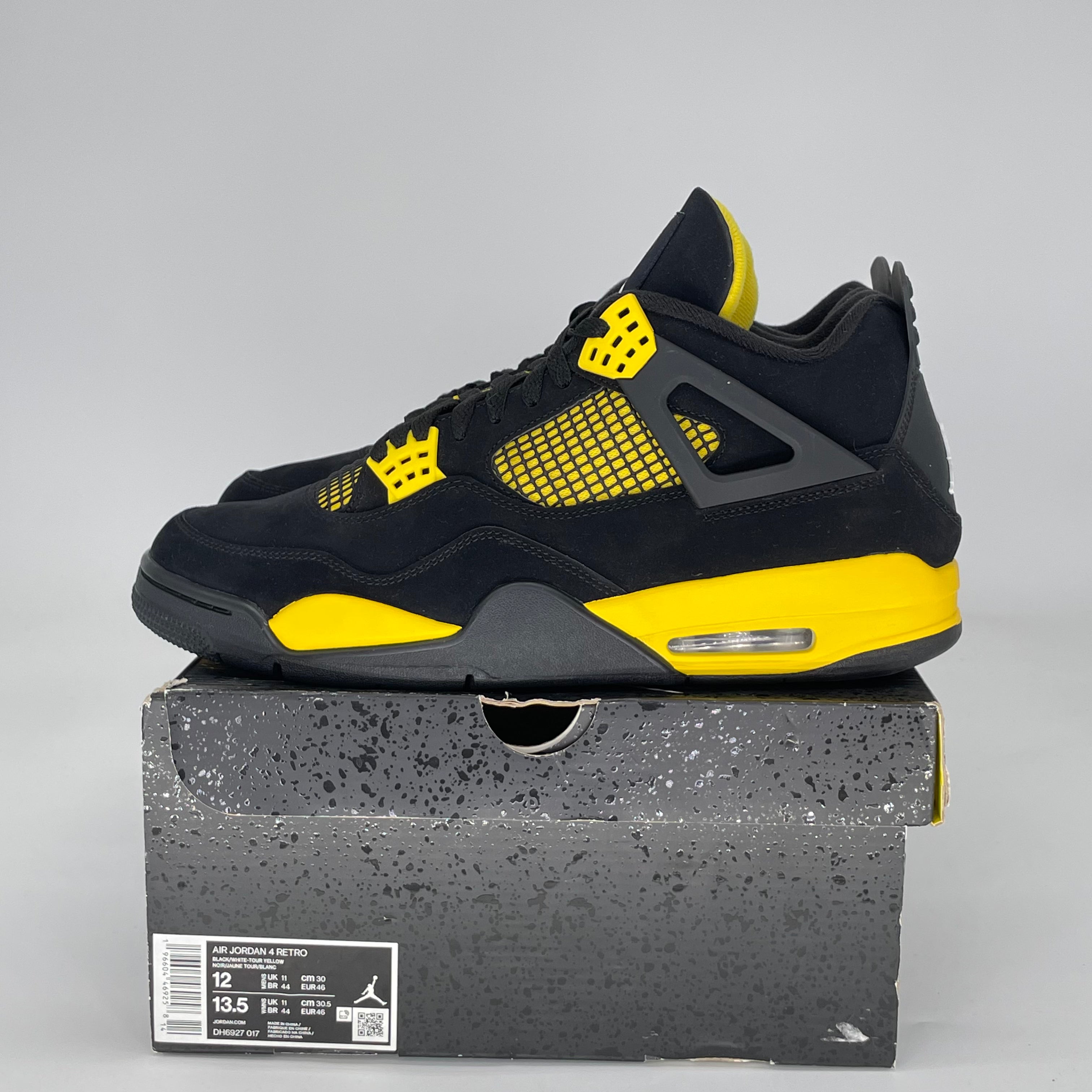AIR JORDAN 4 THUNDER DH6927-017 SIZE 12/13.5W