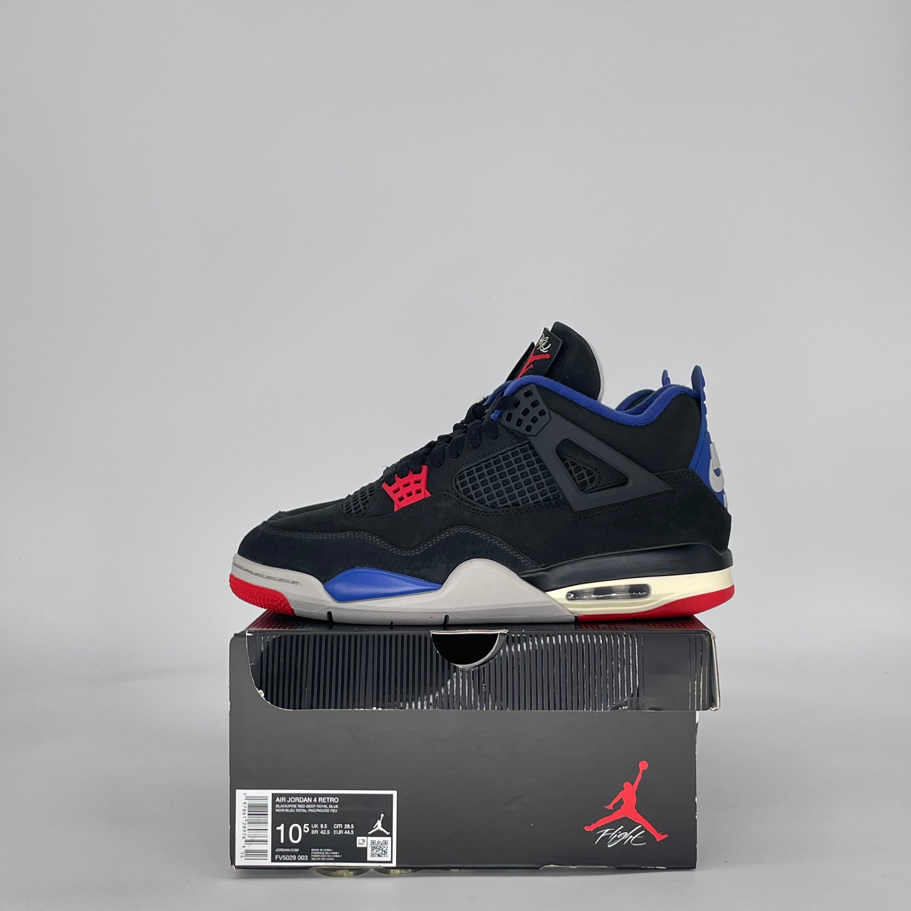 AIR JORDAN 4 RARE AIR (WHITE LETTERING) FV5029-003 SIZE 10.5/12W