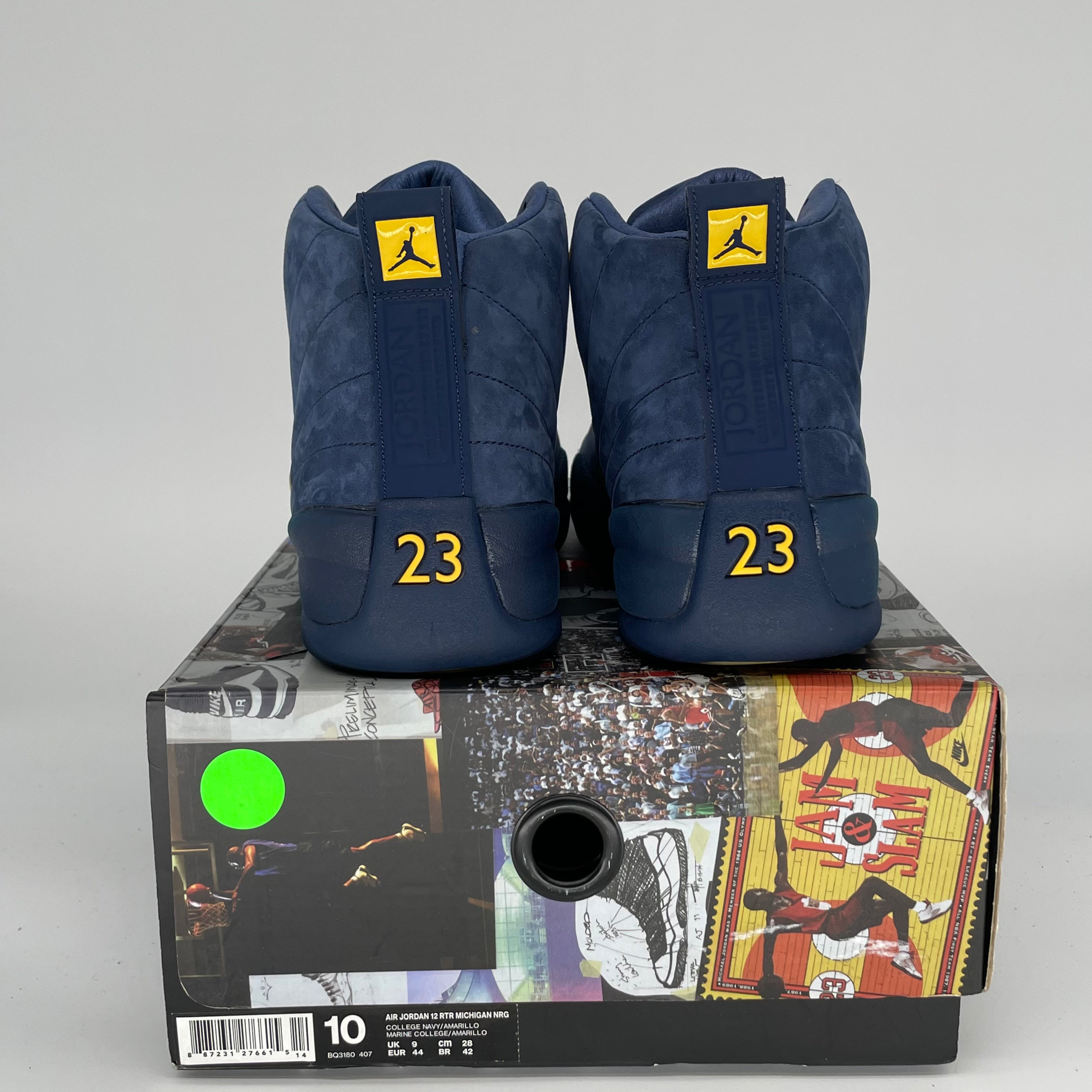 AIR JORDAN 12 MICHIGAN BQ3180-407 SIZE 10/11.5W
