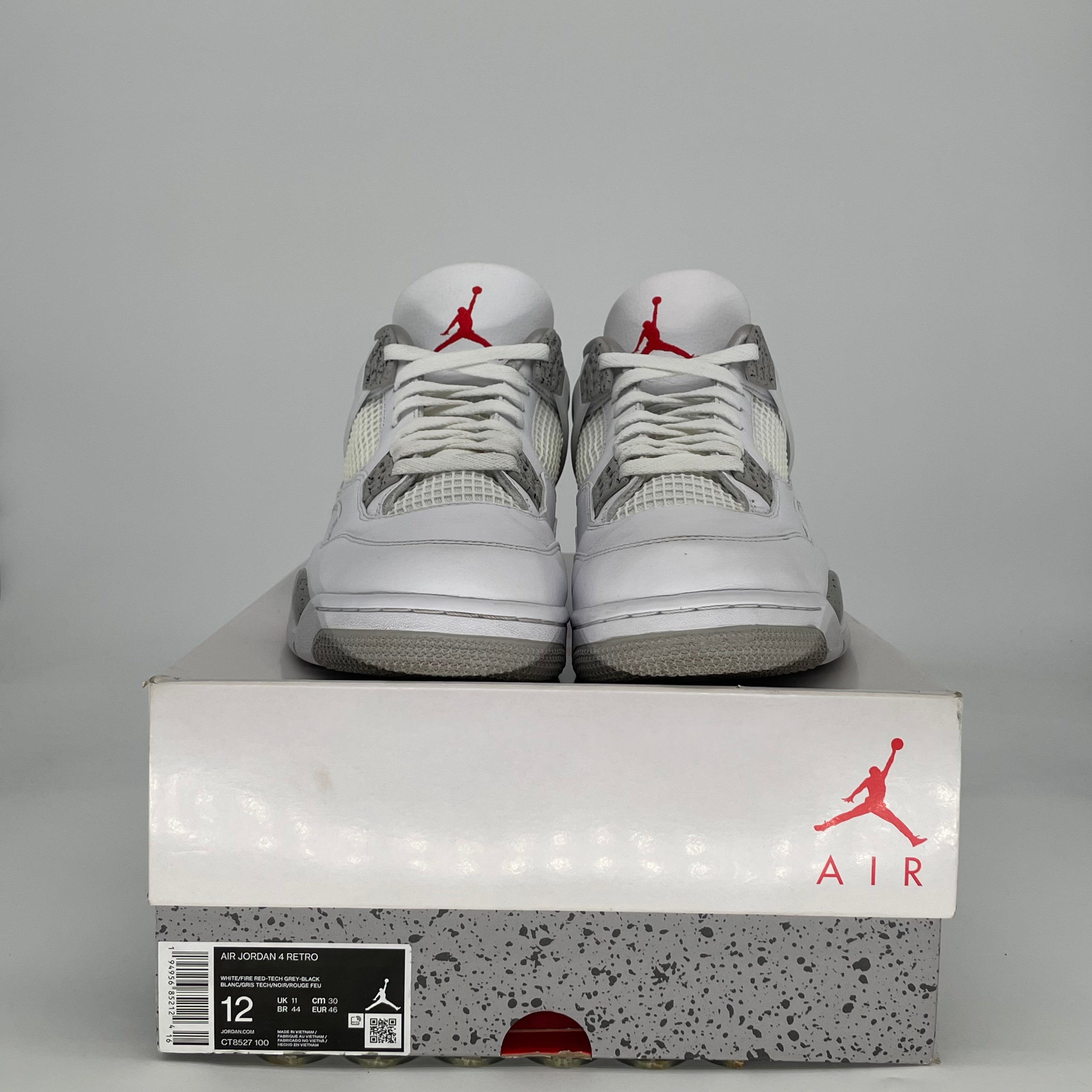 AIR JORDAN 4 WHITE OREO CT8527-100 SIZE 12/13.5W
