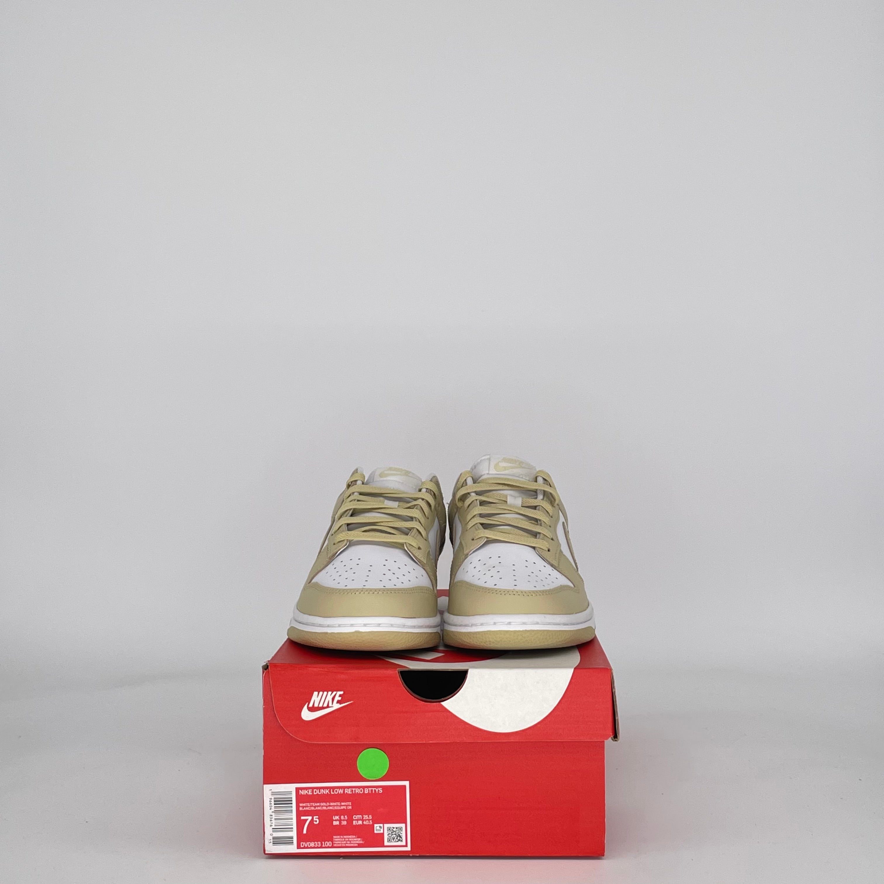 NIKE DUNK LOW TEAM GOLD DV0833-100 SIZE 7.5/9W MENS