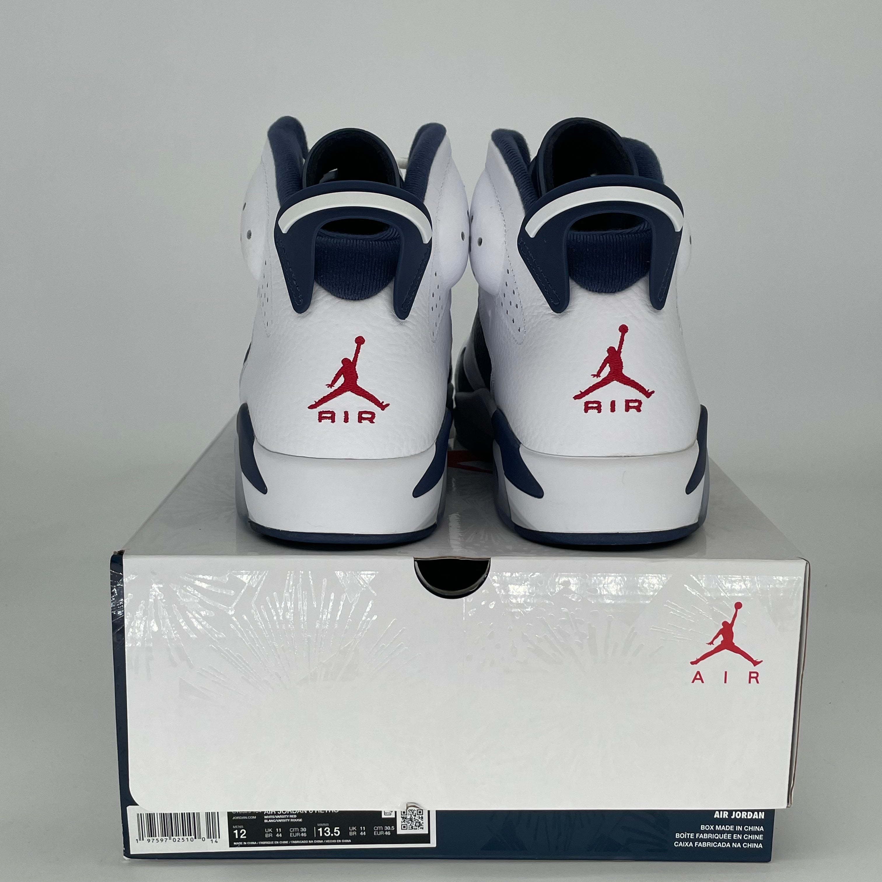 AIR JORDAN 6 OLYMPIC CT8529-164 SIZE 12/13.5W