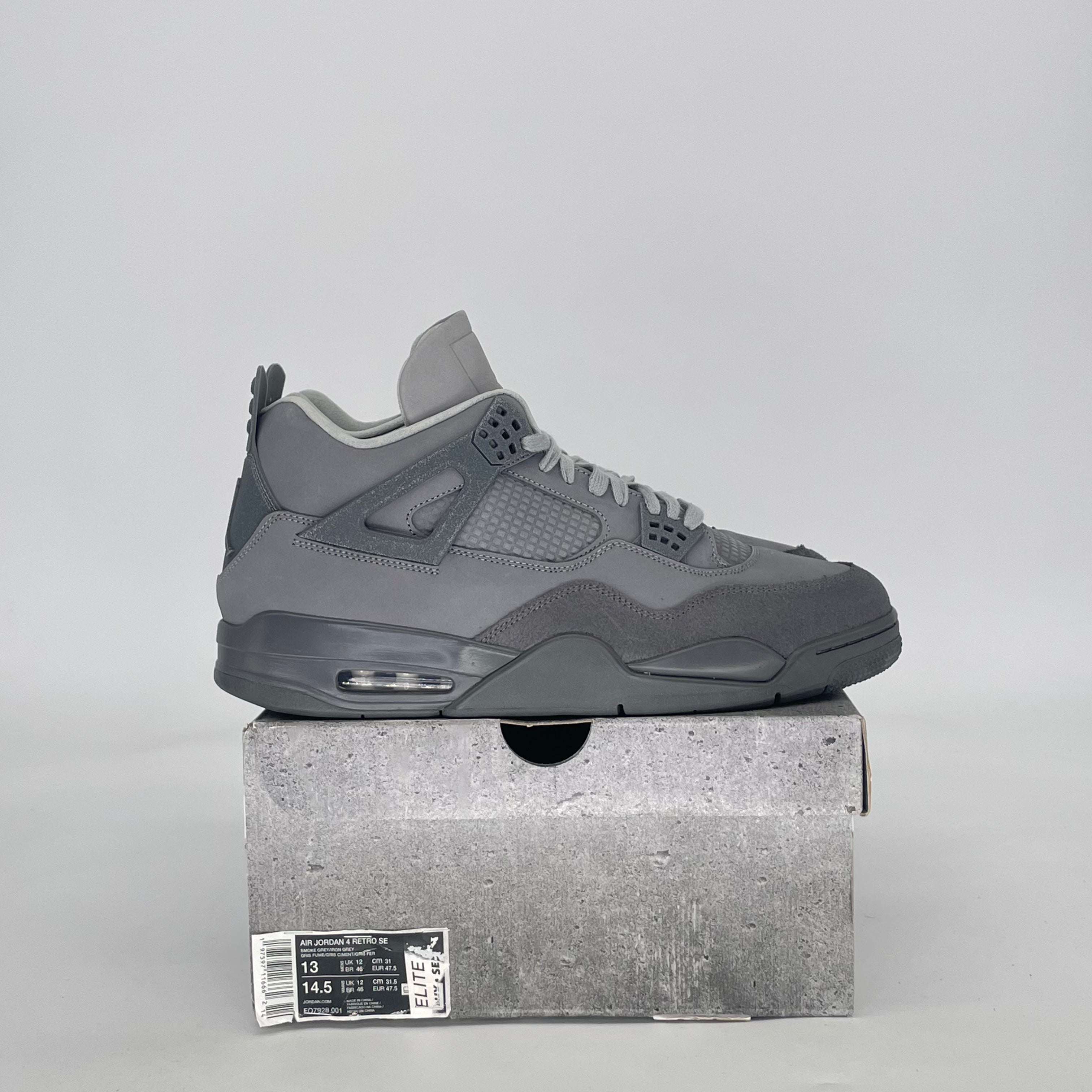 AIR JORDAN 4 PARIS OLYMPICS WET CEMENT FQ7928-001 SIZE 13/14.5W