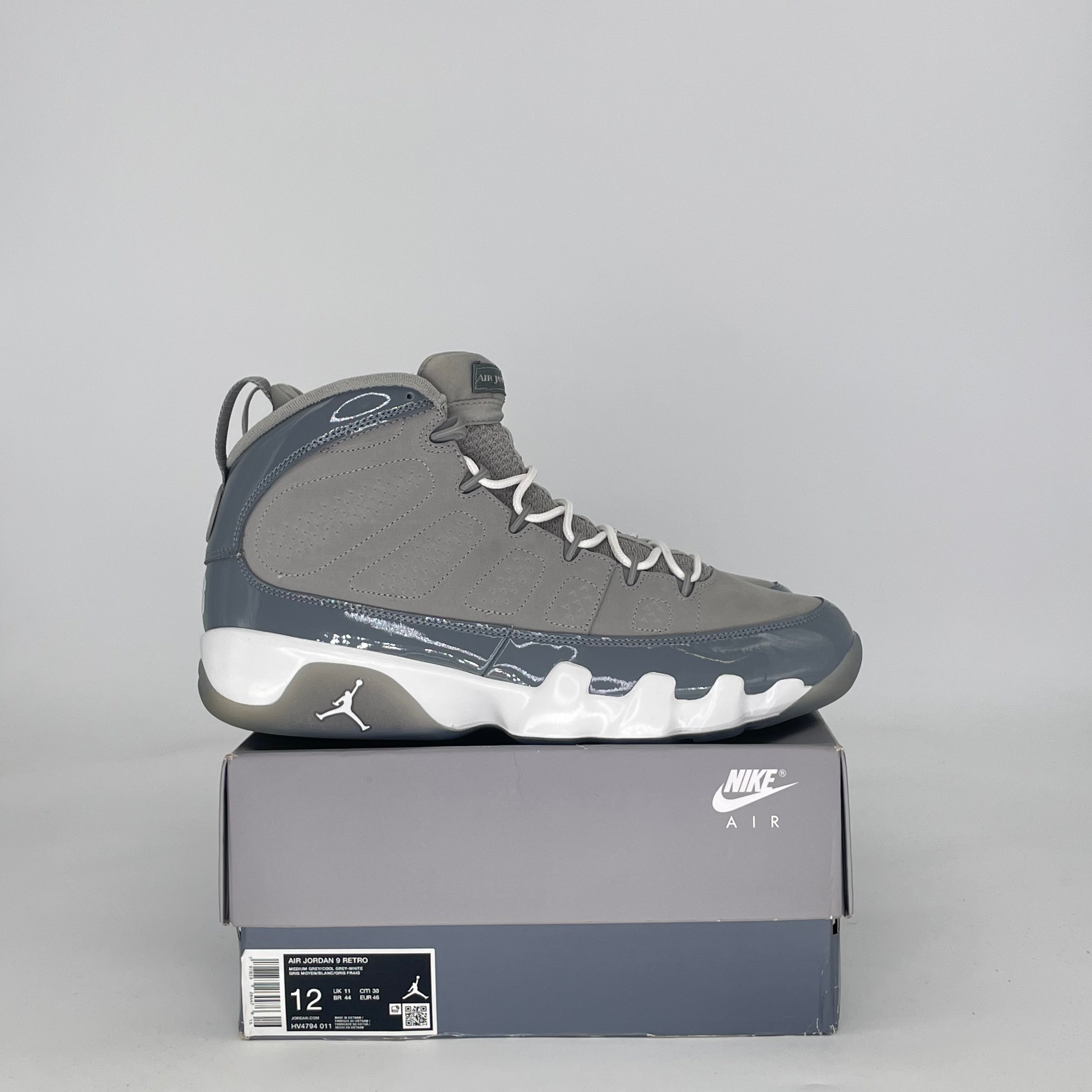 AIR JORDAN 9 COOL GREY HV4794-011 SIZE 12/13.5W
