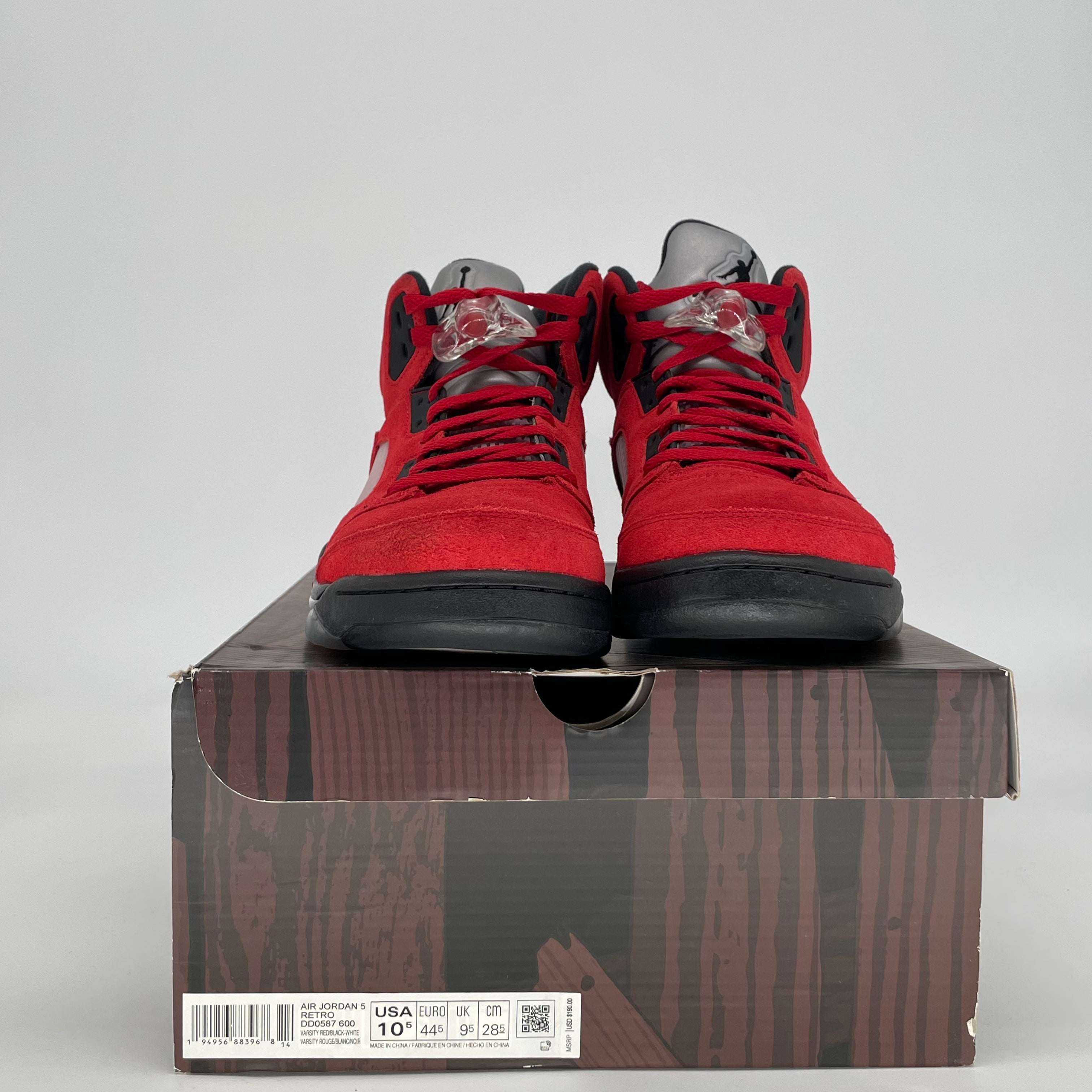 AIR JORDAN 5 RAGING BULL RED DD0587-600 SIZE 10.5/12W