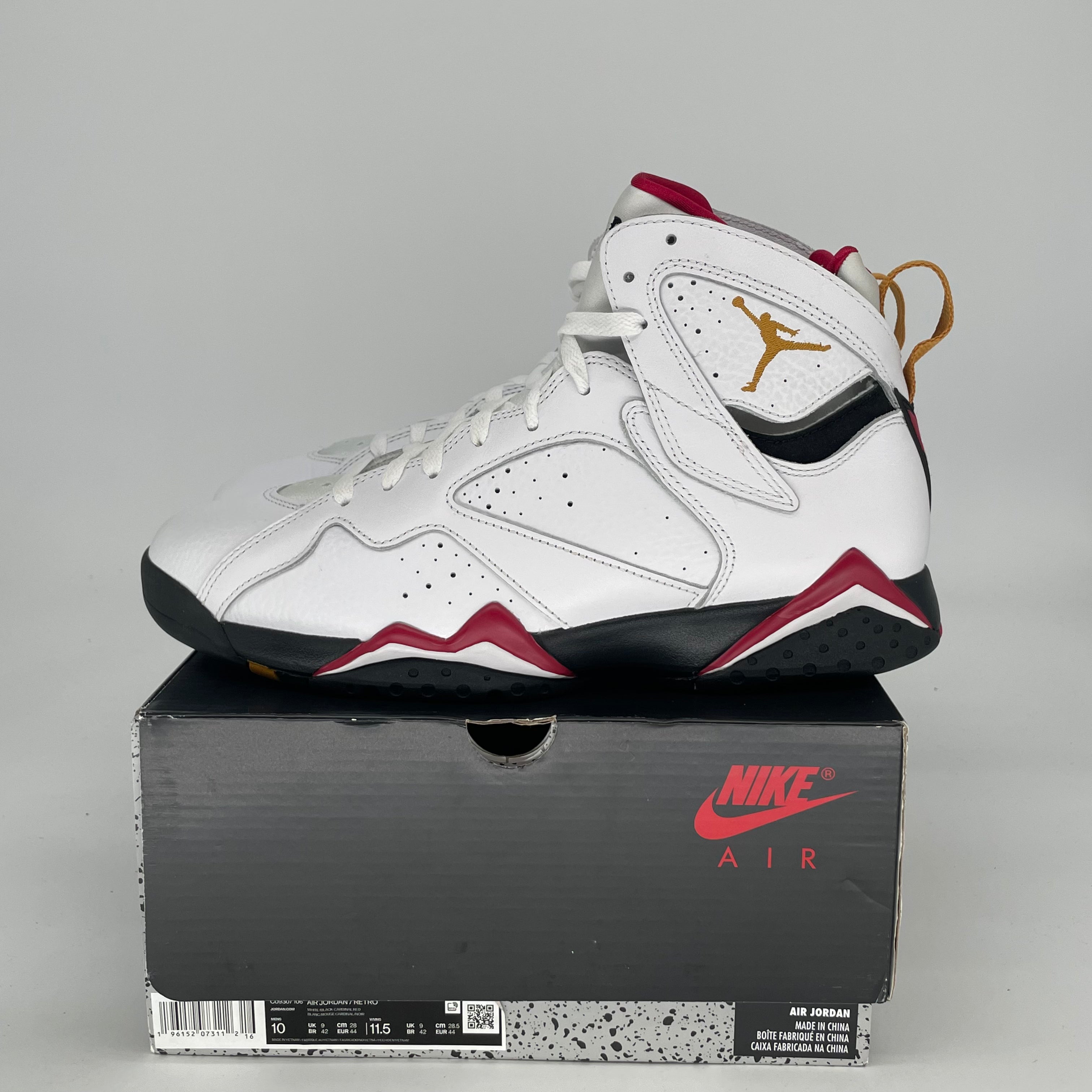 AIR JORDAN 7 CARDINAL CU9307-106 SIZE 10/11.5W