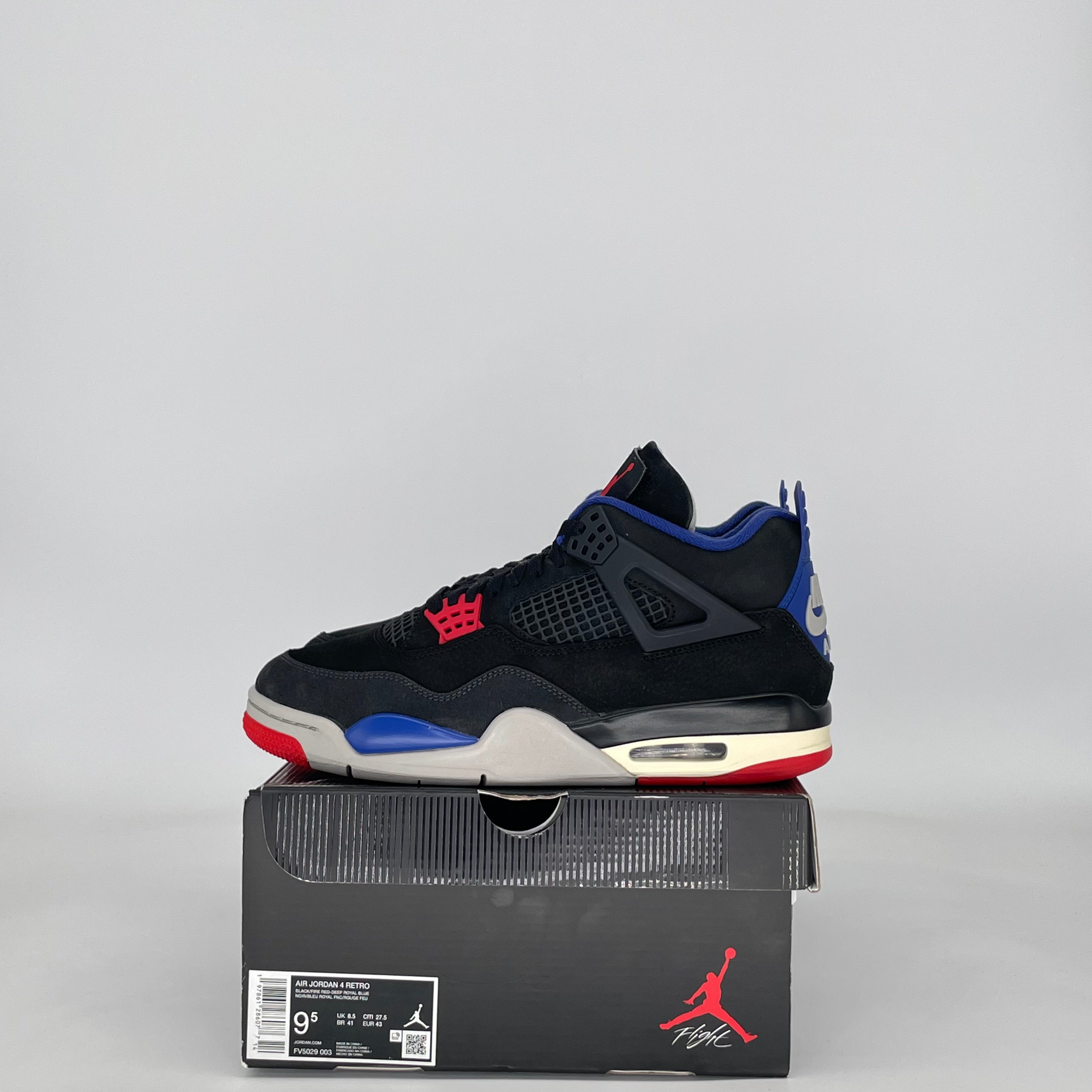 AIR JORDAN 4 RARE AIR (WHITE LETTERING) FV5029-003 SIZE 9.5/11W