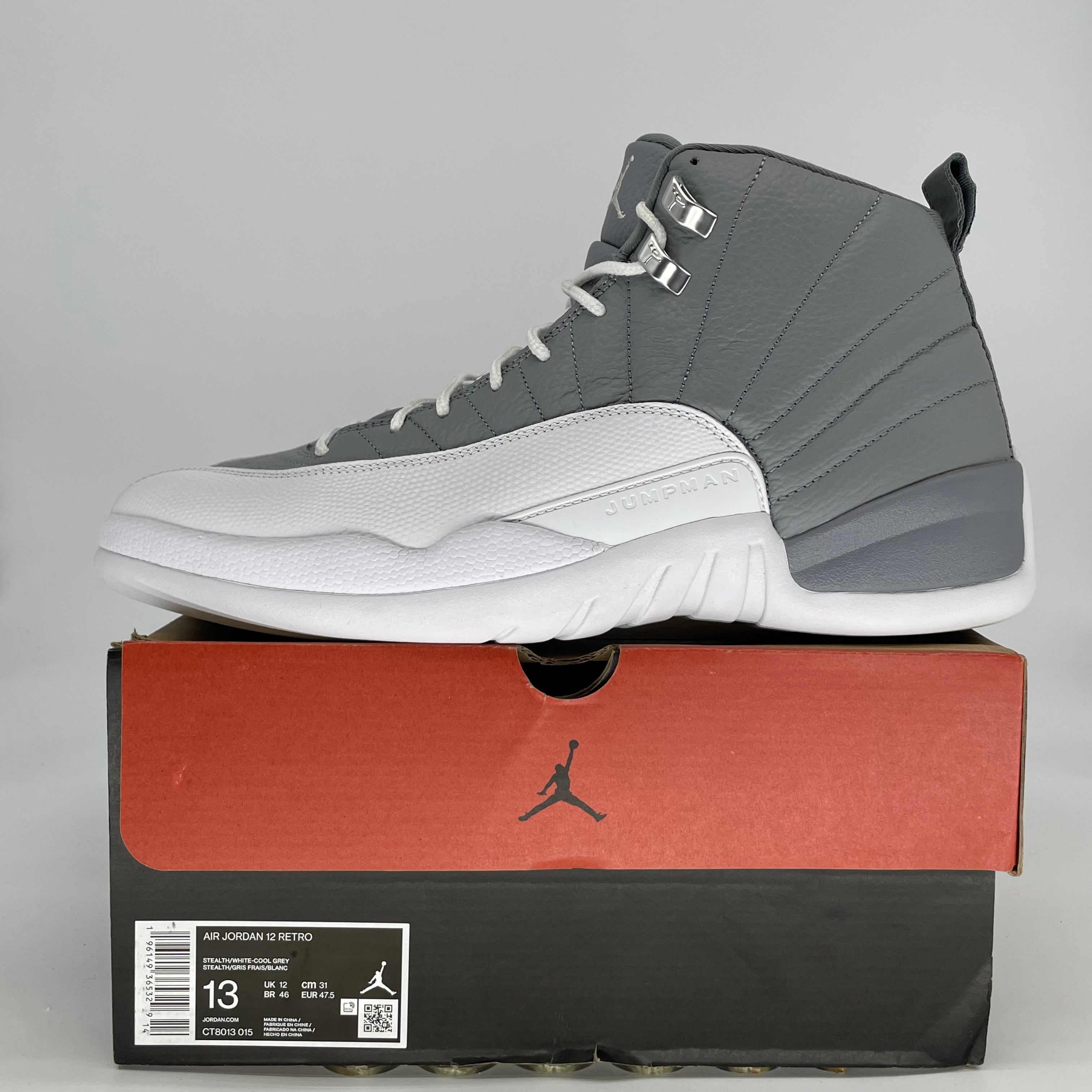 AIR JORDAN 12 STEALTH CT8013-015 SIZE 13/14.5W