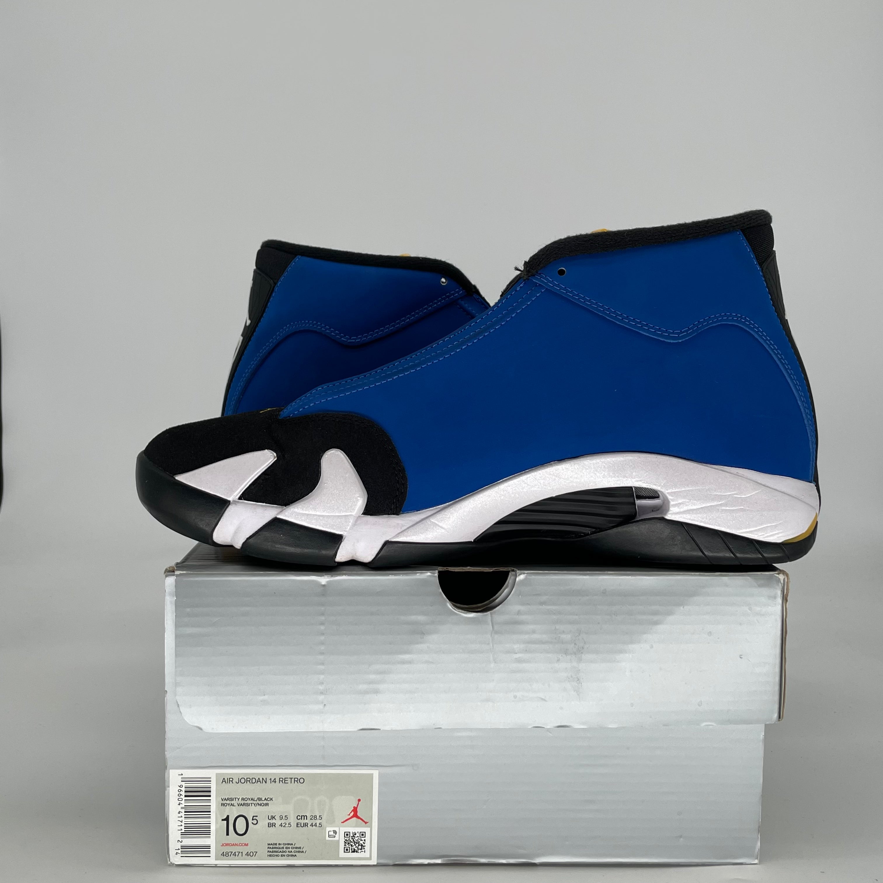 AIR JORDAN 14 LANEY 487471-407 SIZE 10.5/12W