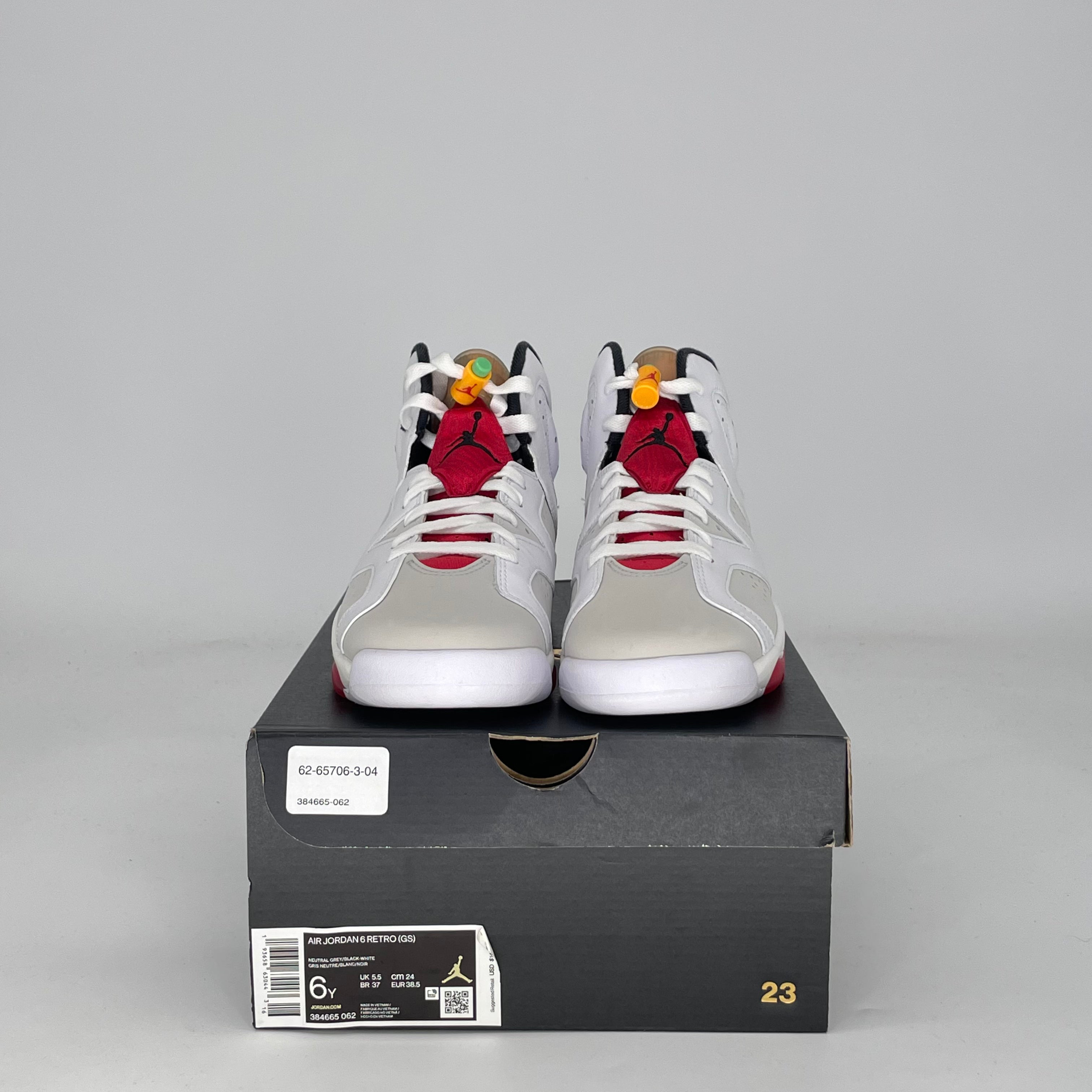 AIR JORDAN 6 HARE 384665-062 SIZE 6/7.5W