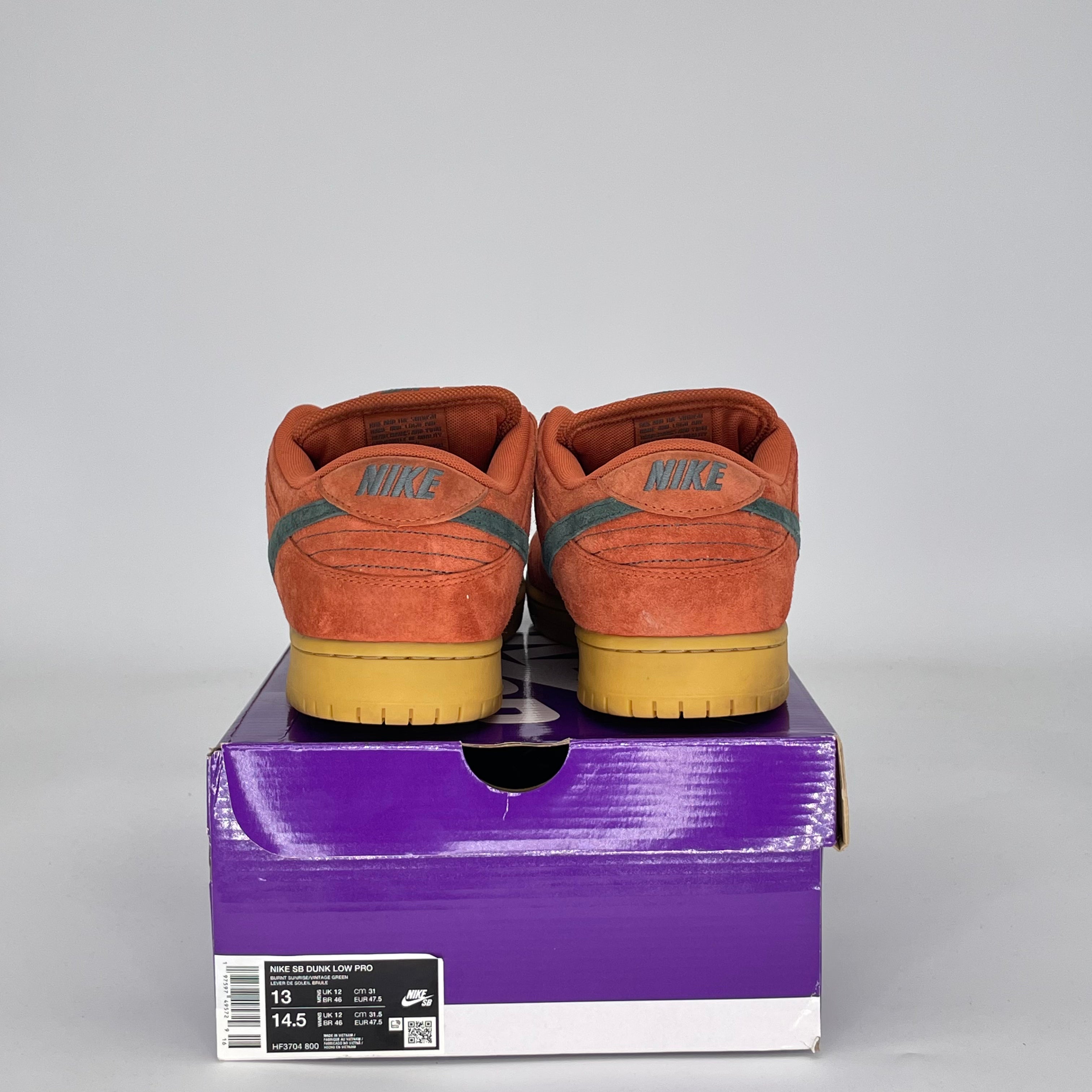 NIKE SB DUNK LOW BURNT SUNRISE HF3704-800 SIZE 13/14.5W