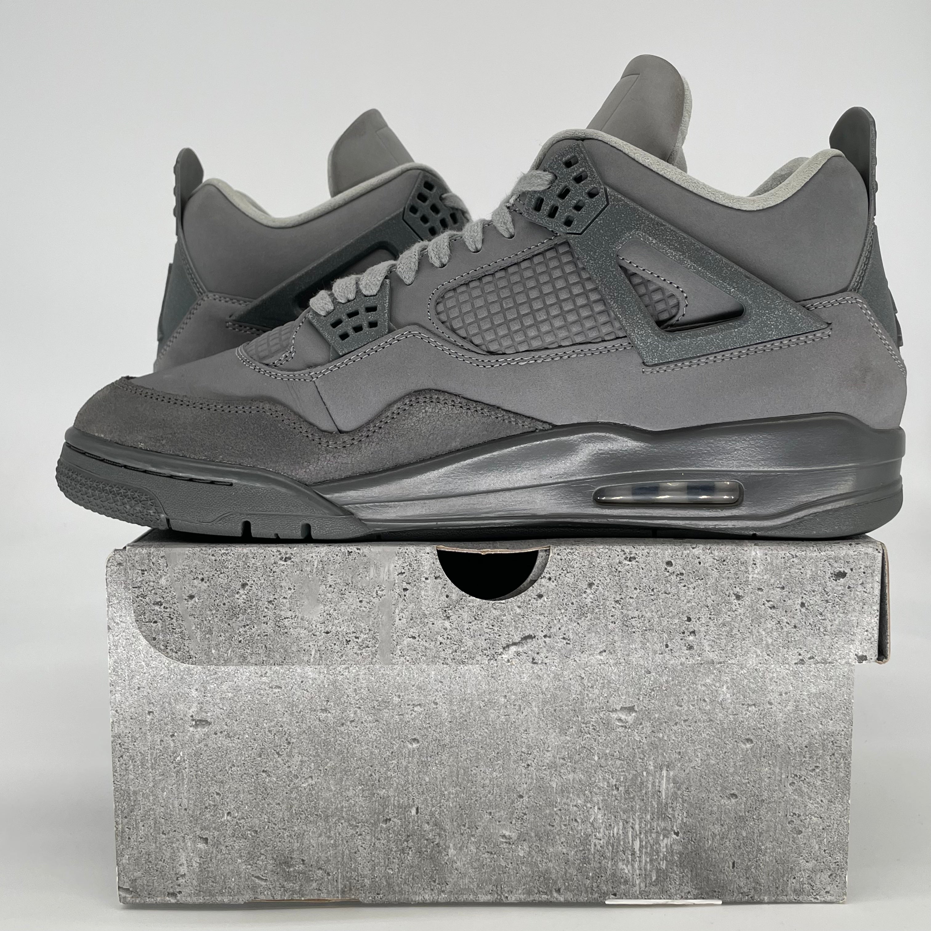 AIR JORDAN 4 WET CEMENT FQ7928-001 SIZE 13/14.5W